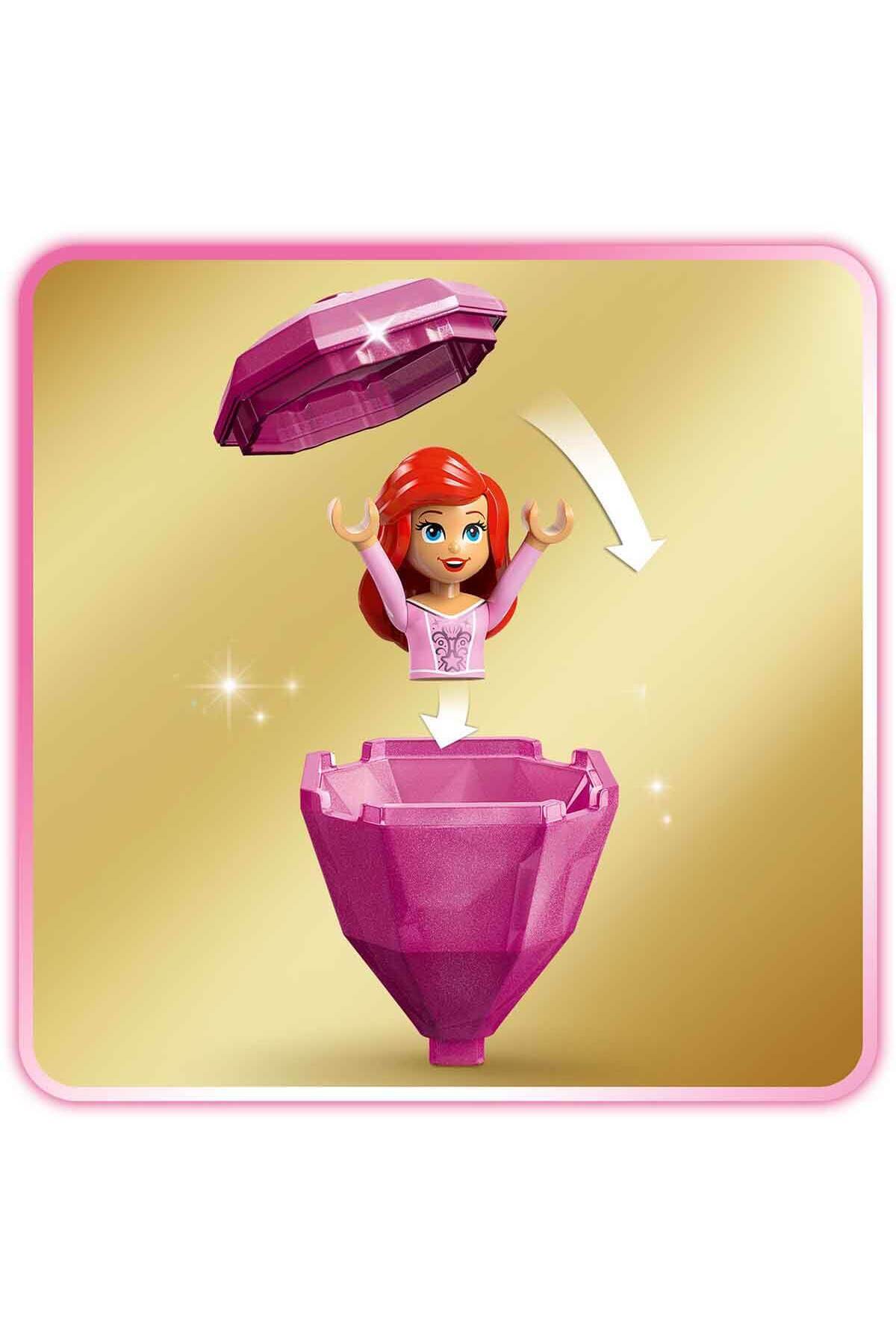 لگو و اسباب بازی های ساخت محور DISNEY PRINCESS SPINNING ARIEL 43259 عروسک کوچک برای بچه شاهزاده عاشق سنین 5 سال به بالا از ترکیه LEGO