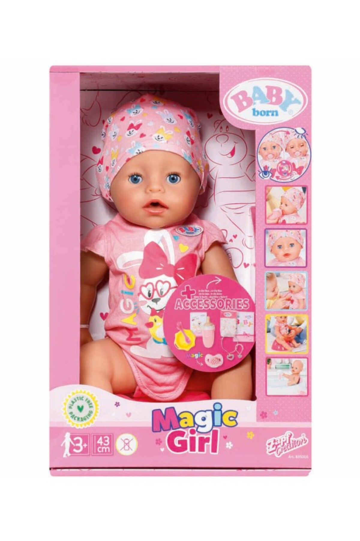 اسباب بازی های فیگور دیگر BABY BORN MIRACLE GIRL EMMA 43CM 834800 Genel Markalar