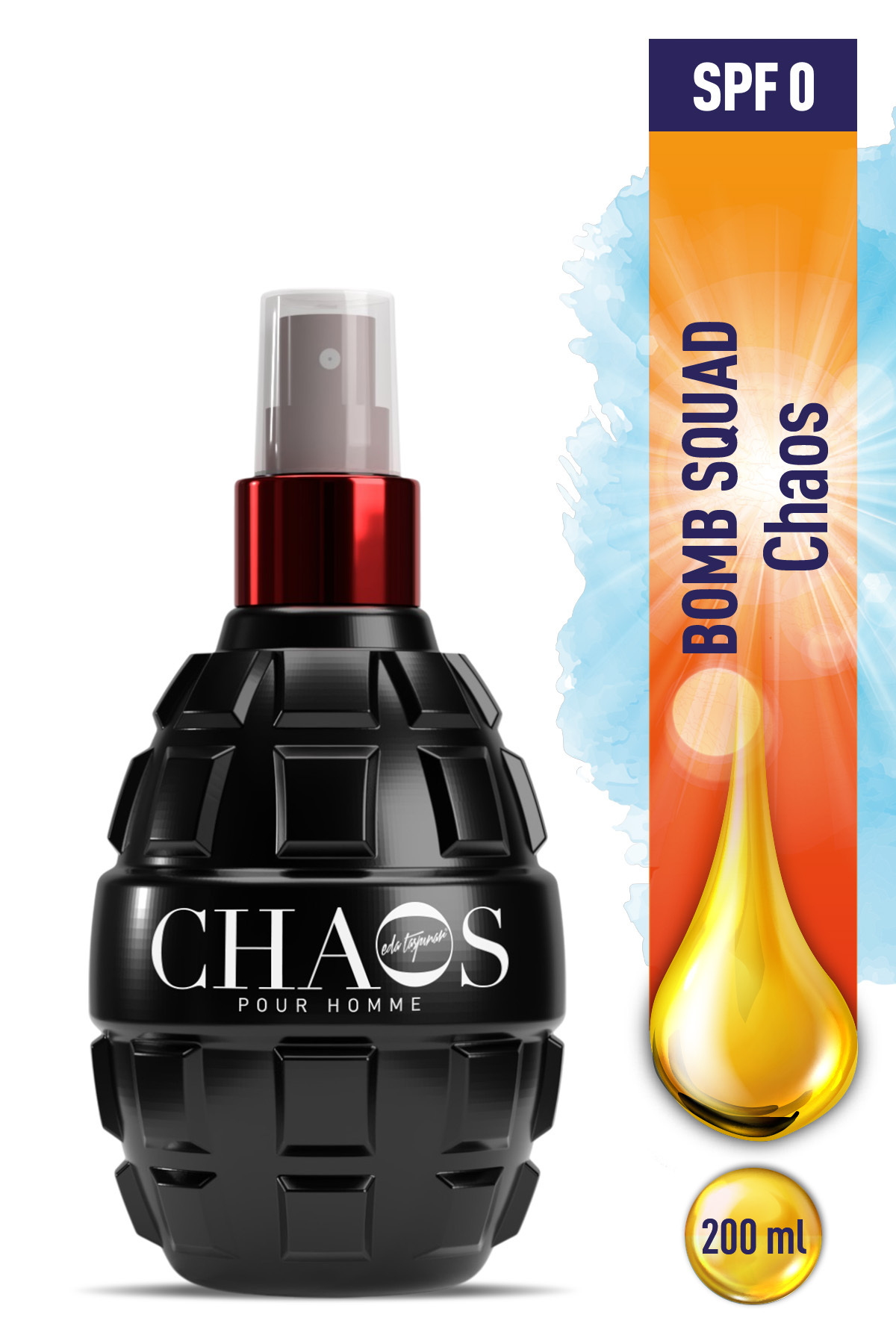 برنزه کننده مردانه CHAOS BOMB MAN BRONZING Eda Taşpınar
