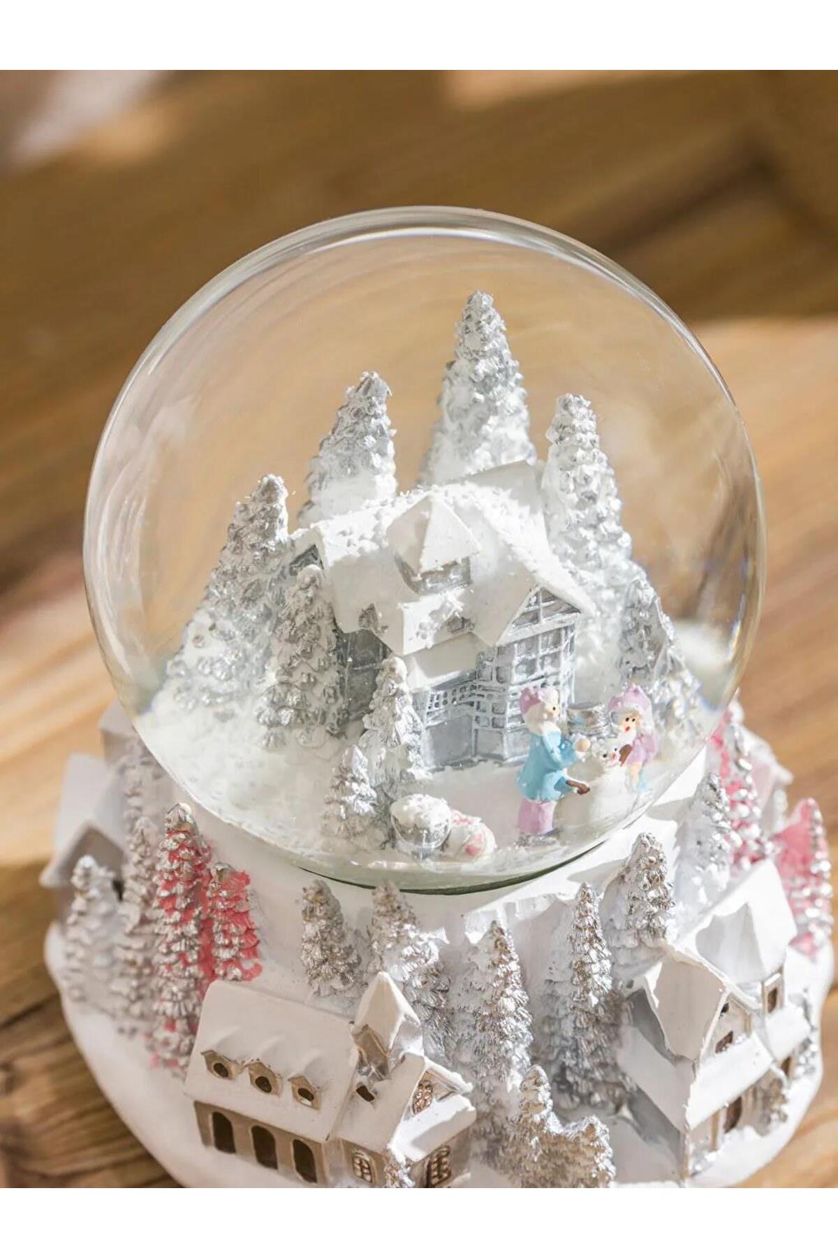 گوی برفی SNOW GLOBE موزیکال با موضوع سال نو 15 سانتی متر W5 از ترکیه LC Waikiki