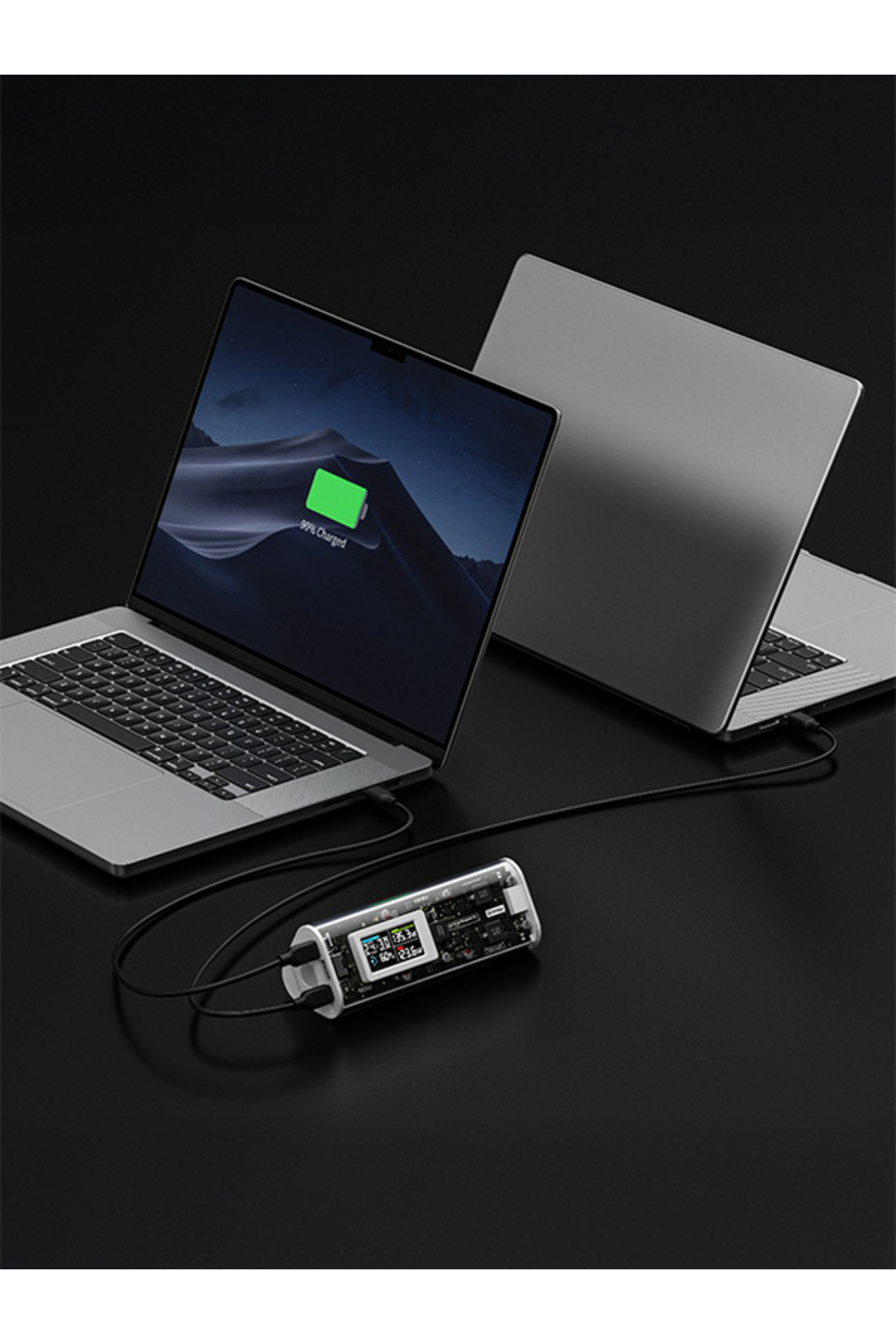 پاوربانک 170W گان وایت با قدرت بالا و طراحی شفاف اورجینال Sharge