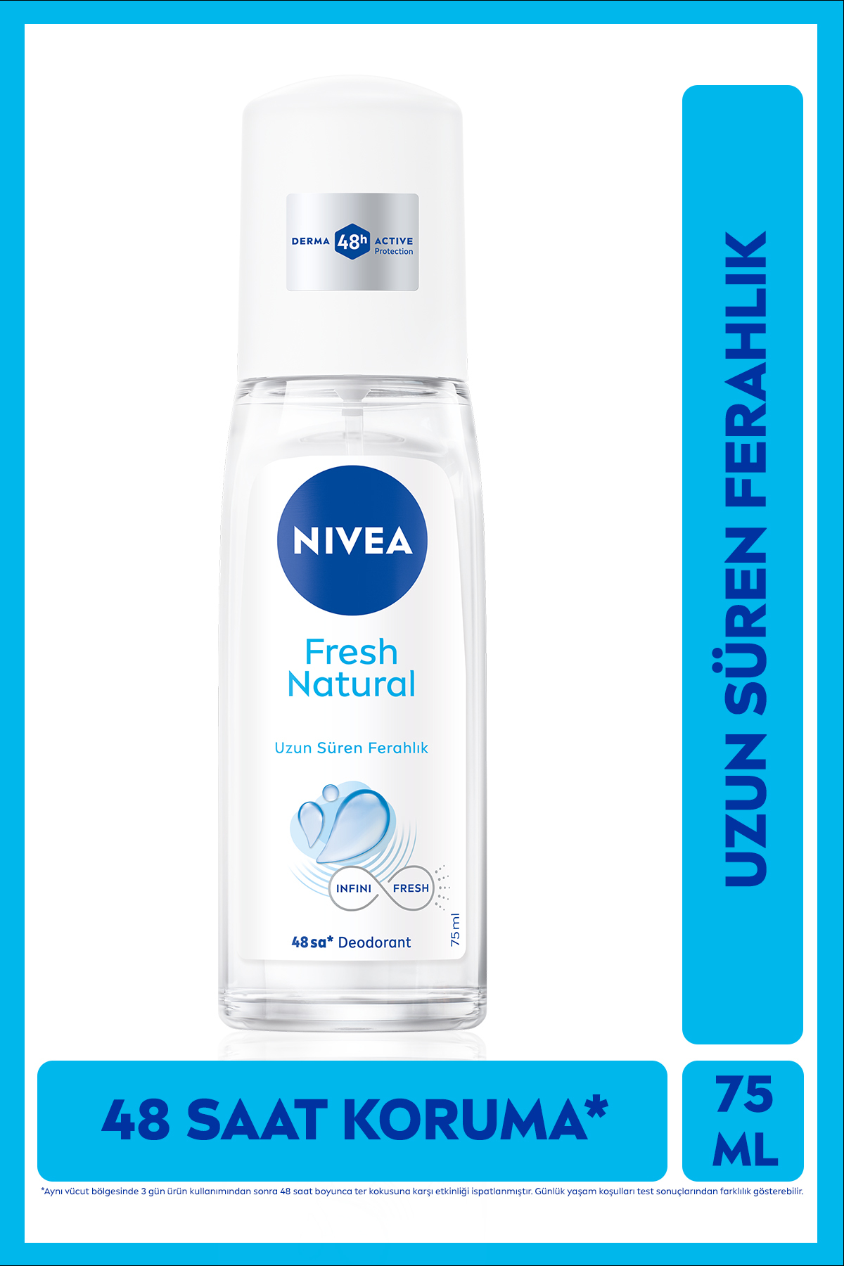 دئودورانت اسپری پمپی زنانه نیوآ NIVEA Fresh Natural، ۷۵ میلی‌لیتر، محافظت ۴۸ ساعته