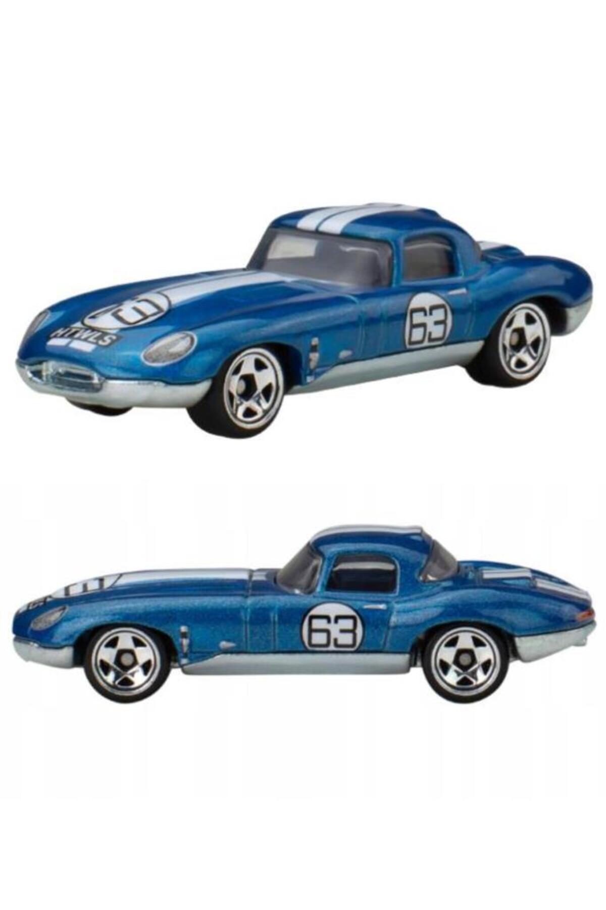 ماشین اسباب بازی سری نقره ای JAGUAR سبک وزن E TYPE HRT81 JBY90 هات ویلز اورجینال HOT WHEELS