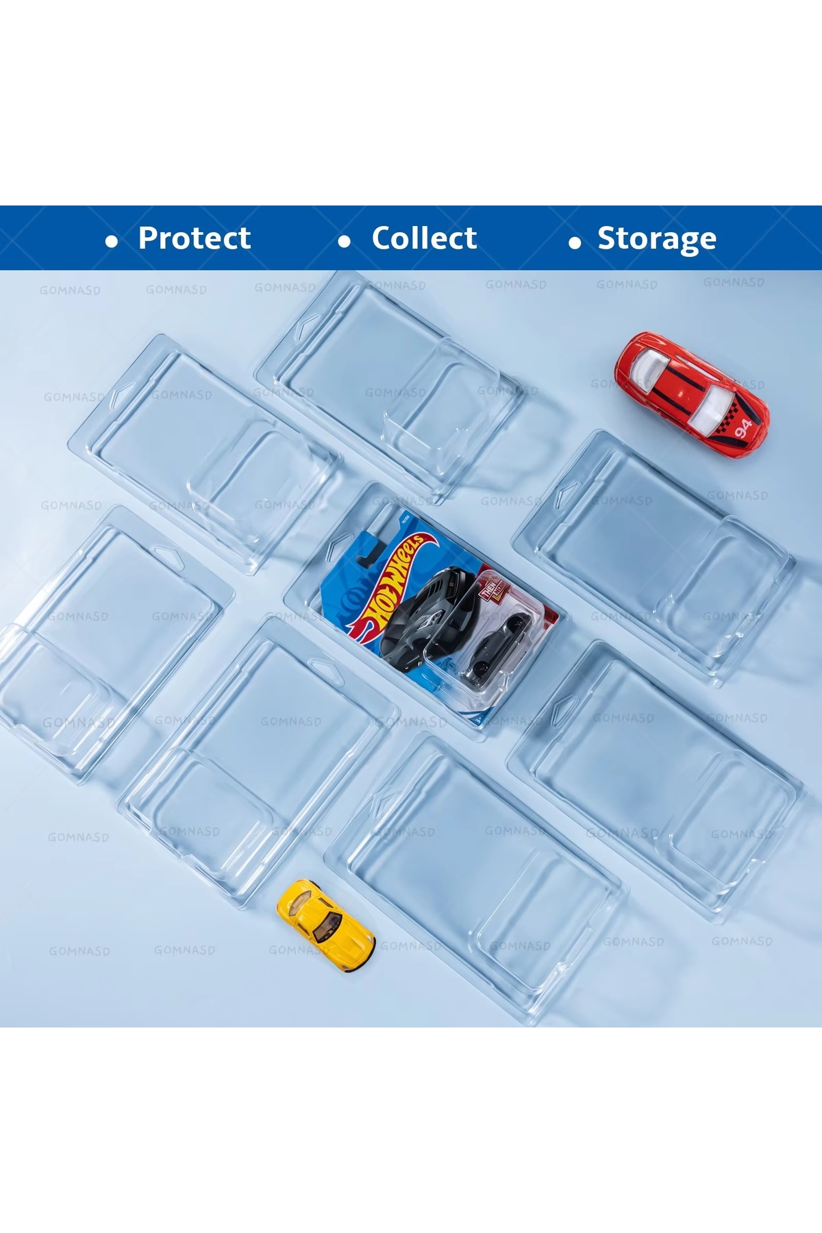 ماشین اسباب بازی محافظت از پلاستیک 1 رایانه شخصی کارت ویزیت کوتاه هات ویلز اورجینال HOT WHEELS