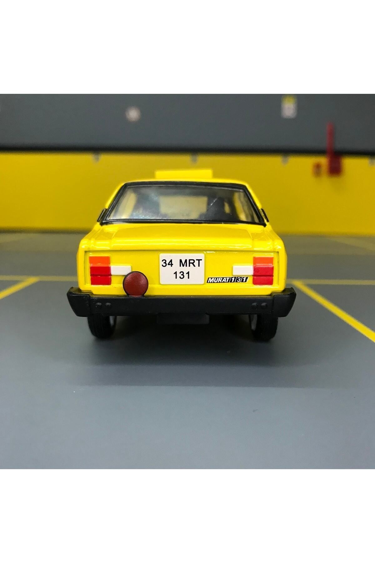 مدل خودرو MURAT 131 TAXI 1 36 SCALE C&amp;C MODEL GARAGE PULL DROP DIECAST METAL TOY CAR اورجینال Birlik Oyuncak