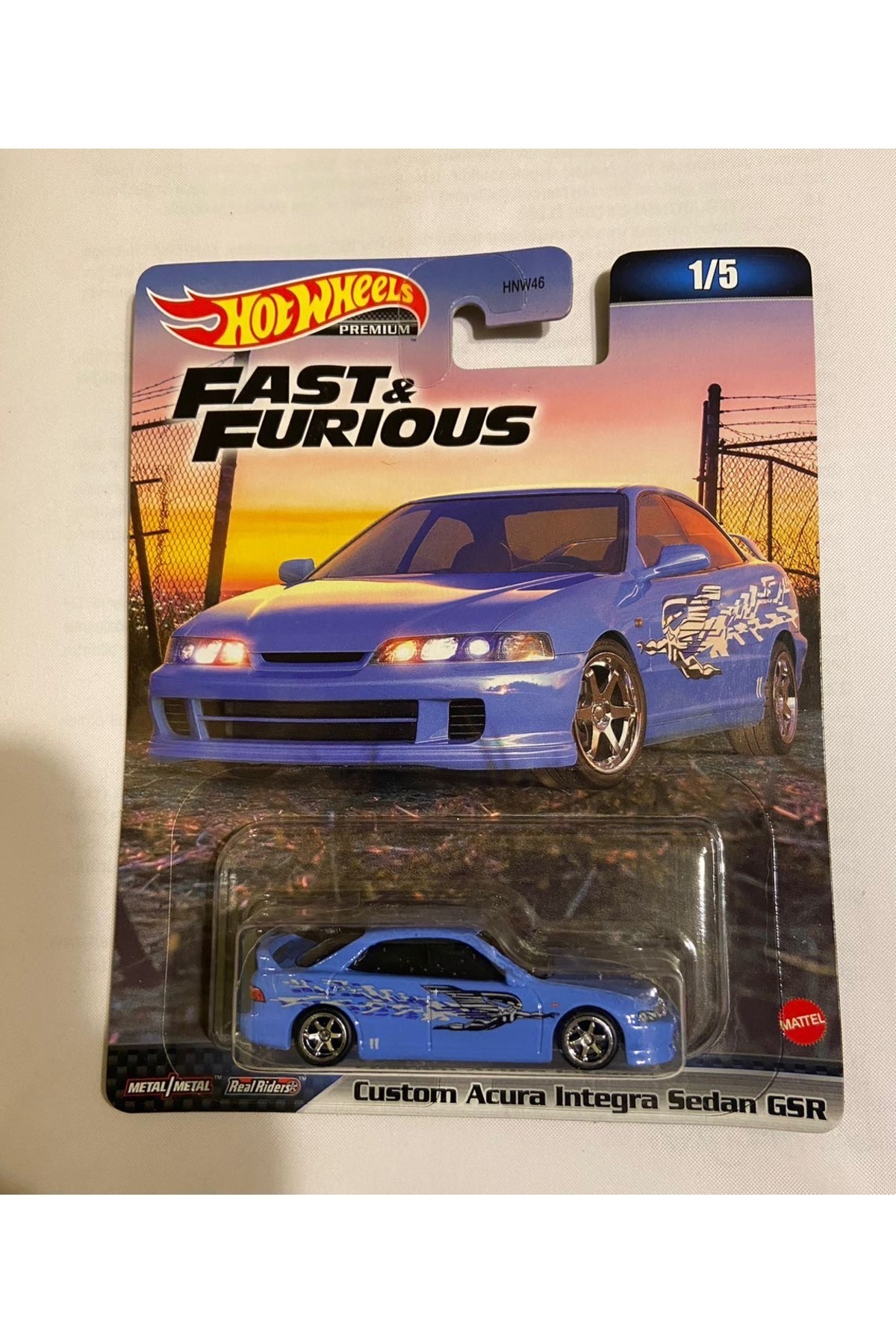 ماشین اسباب بازی PREMIUM FAST & FURIOUS CUSTOM ACURA INTEGRA SEDAN GSR HNW46 HKD27 از ترکیه HOT WHEELS