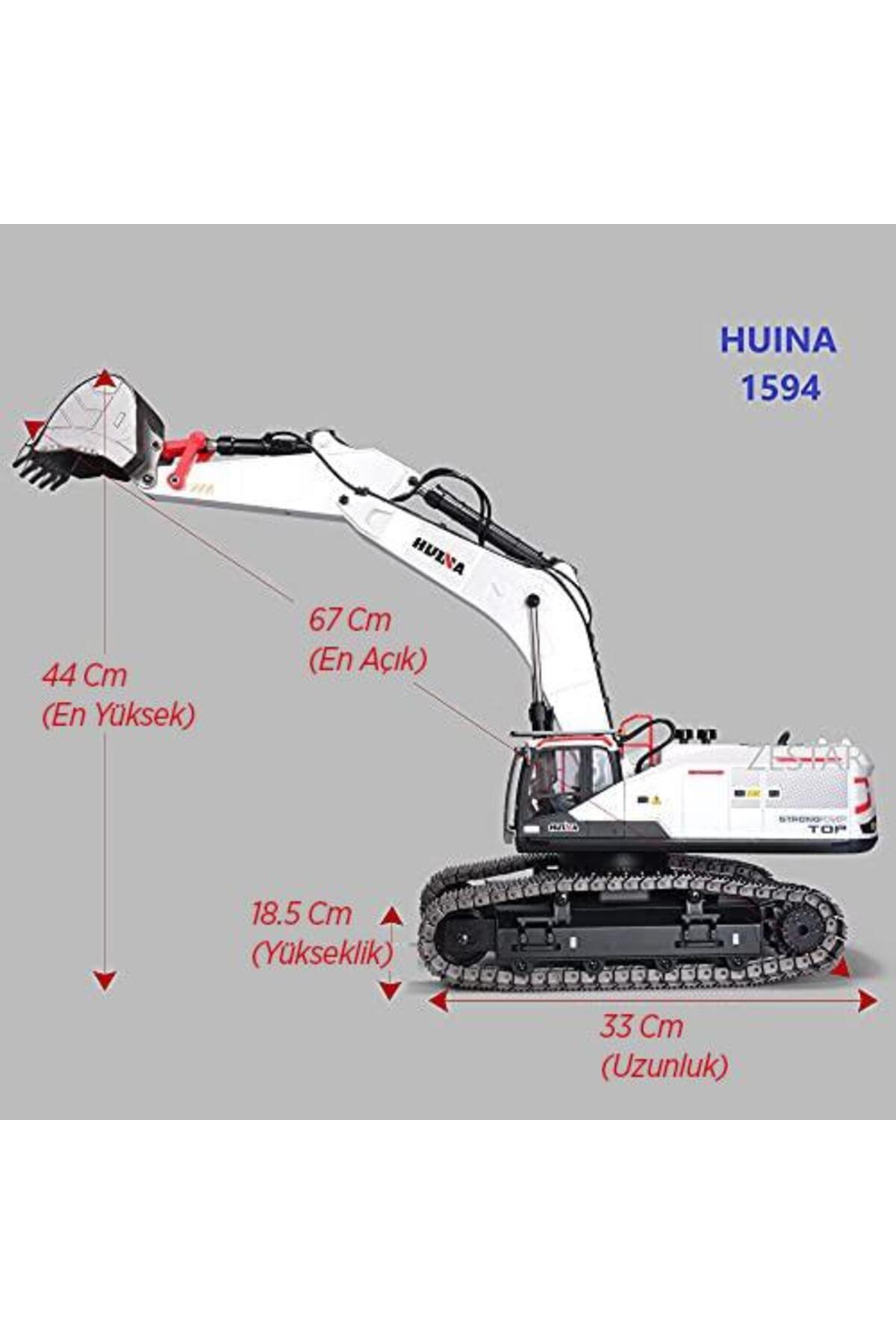 مدل خودرو 1 14 حرفه ای 2022 22 کانال RC 4 سطل های مختلف بیل مکانیکی کنترل از راه دور اورجینال Huina