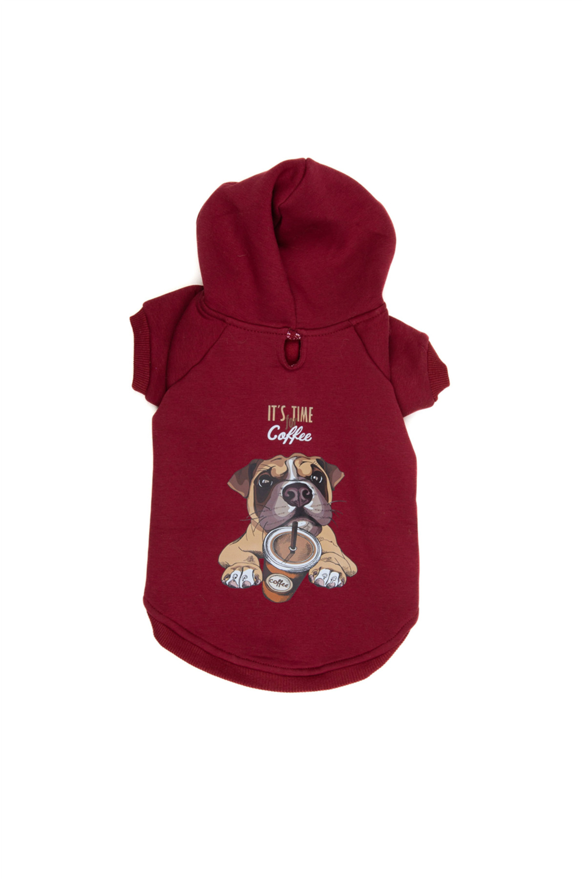 سویشرت کلاه‌دار سگ تارپاوز TARPAWS Coffee Dog، زرشکی