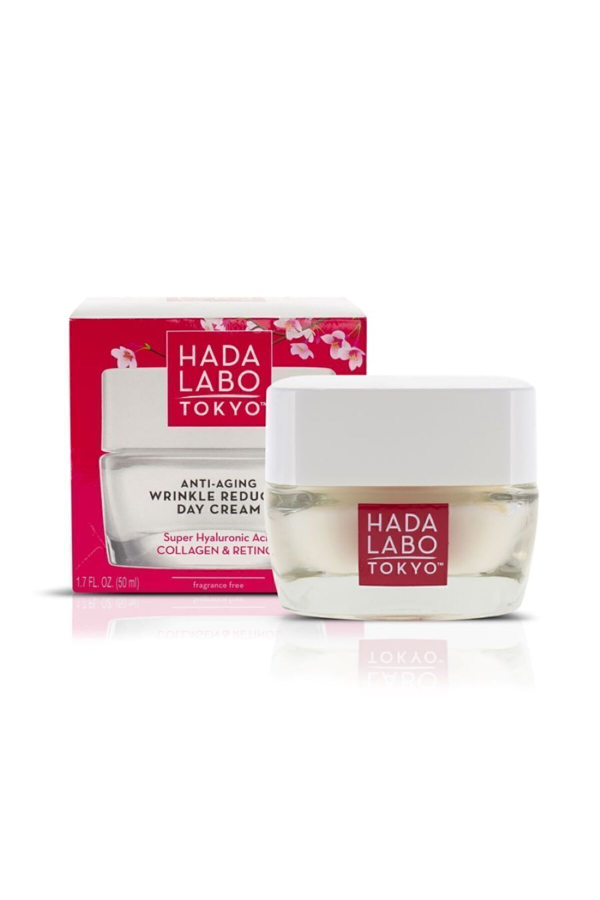 کرم صورت روز مرطوب کننده هیالورونیک اسید ضد چروک 50 میل Hada Labo Tokyo