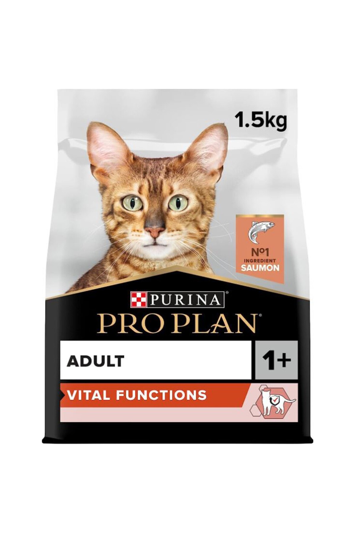 غذای خشک گربه بالغ پروپلن Pro Plan با طعم سالمون، ۱٫۵ کیلوگرم 1.5 Kg