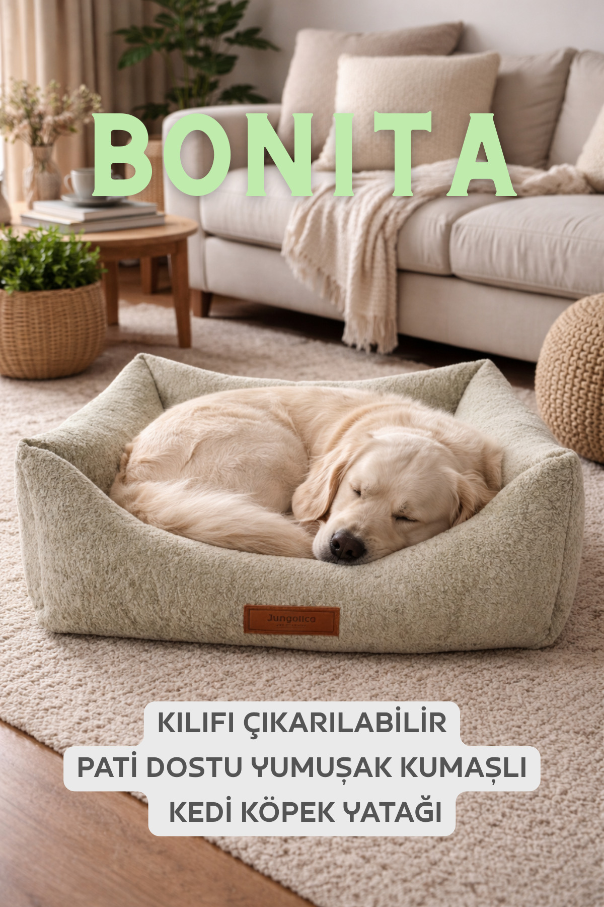 تخت گربه و سگ جونگولیکا پت پروداکتس Jungolica Pet Products مدل Bonita سبز