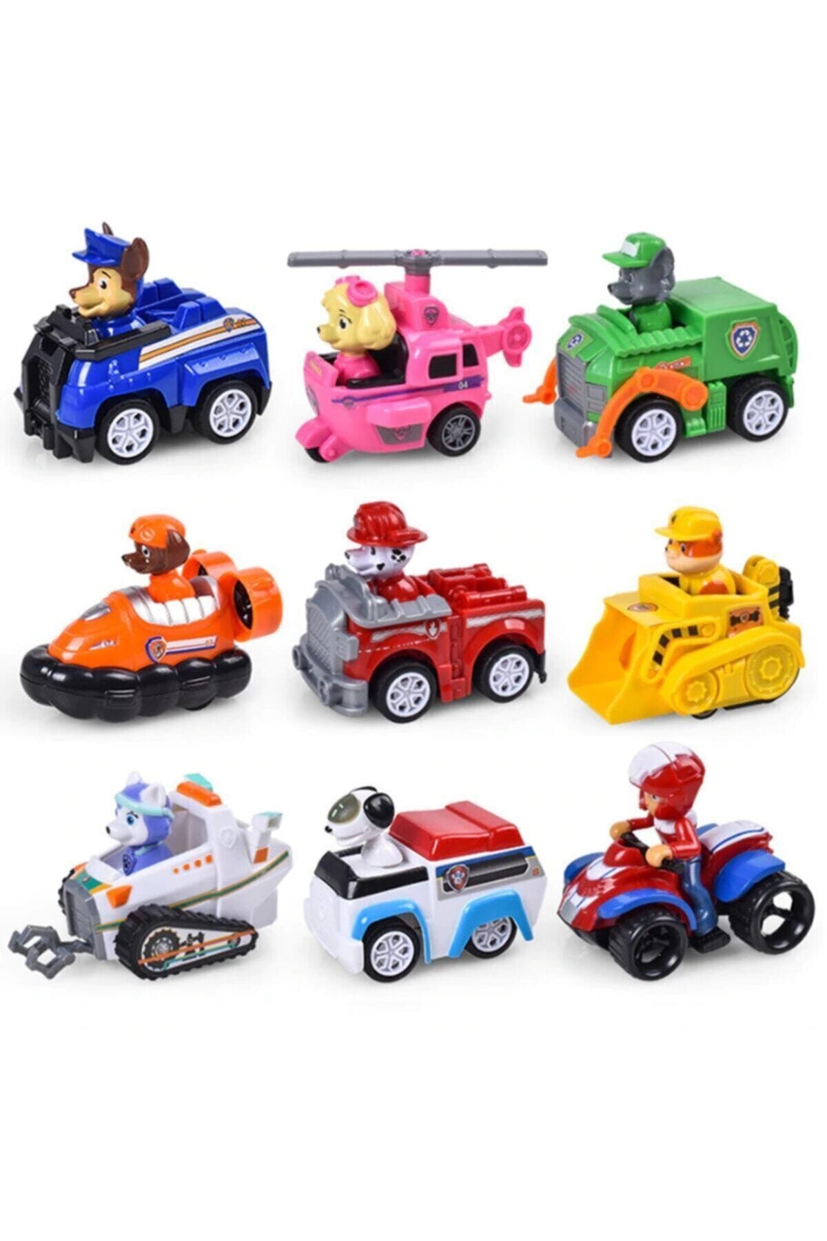 اسباب بازی های فیگور دیگر ست ESG9 PAW PATROL HEROES & VEHICLES 9 تایی از ترکیه Genel Markalar