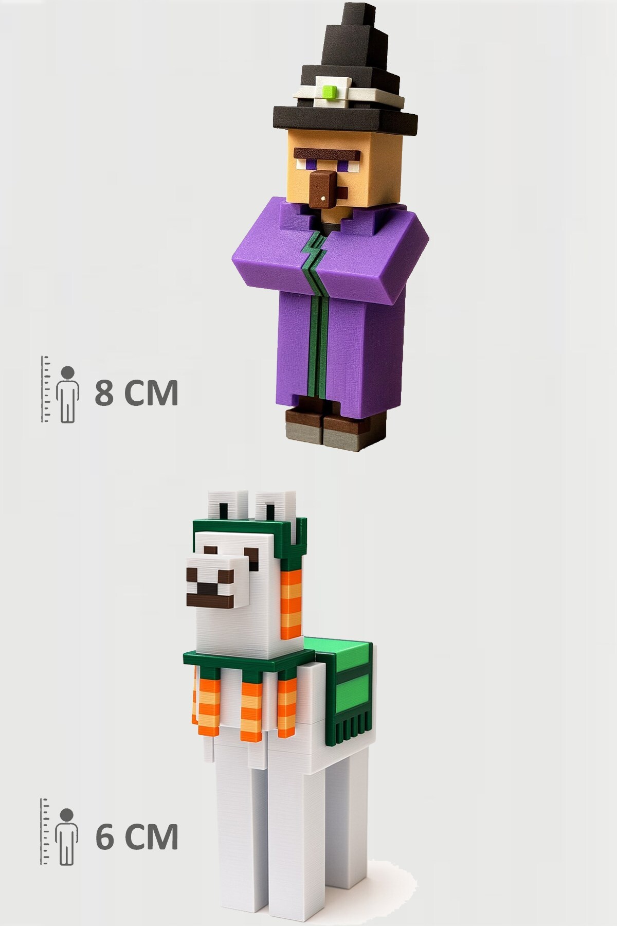 اسباب بازی های فیگور دیگر مشترک جادوگر MINECRAFT WITCH و LLAMA SET MOVABLE JOINTED FIGUR FigürDizayn