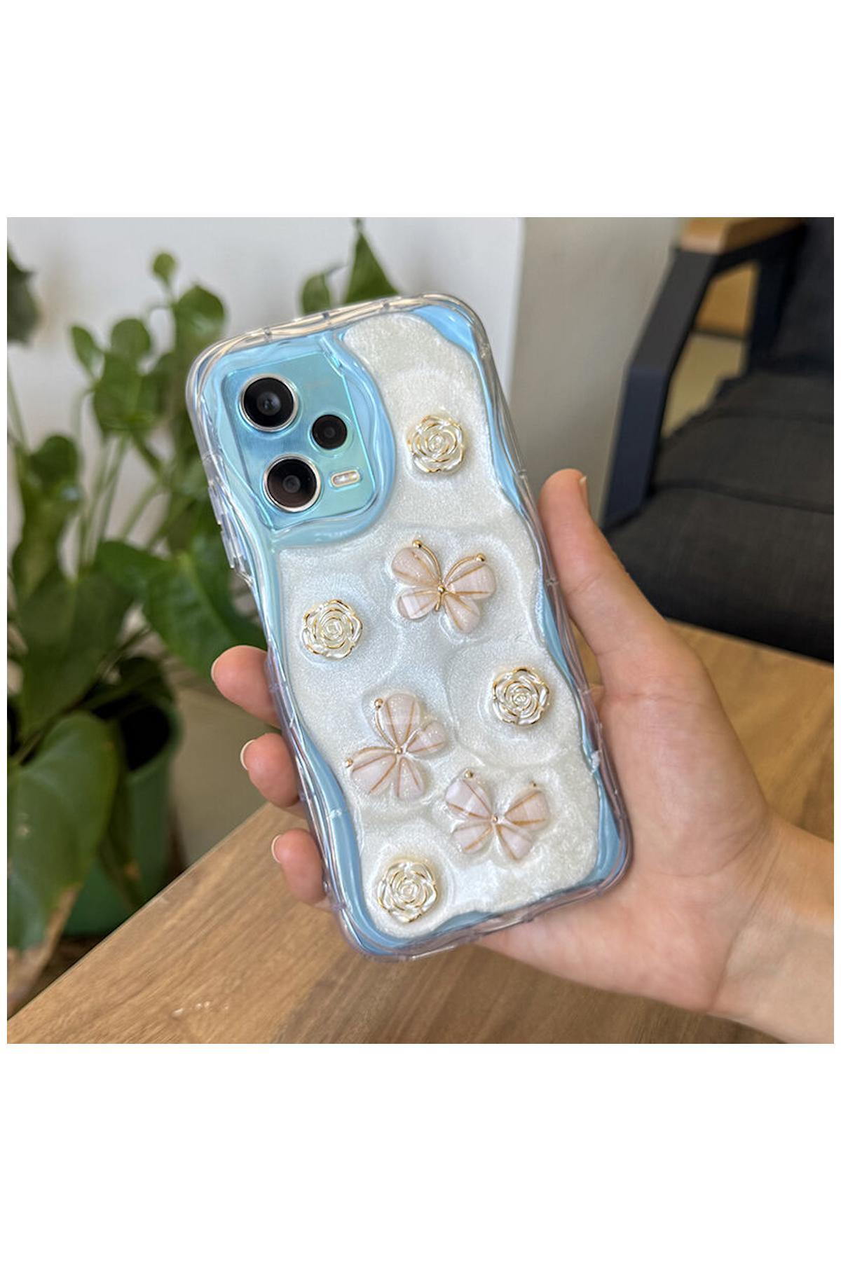 کاور و قاب محافظ شیائومی REDMI NOTE 12 PRO 5G سازگار با سیلیکونی گلدار ZEBANA اورجینال Zebana