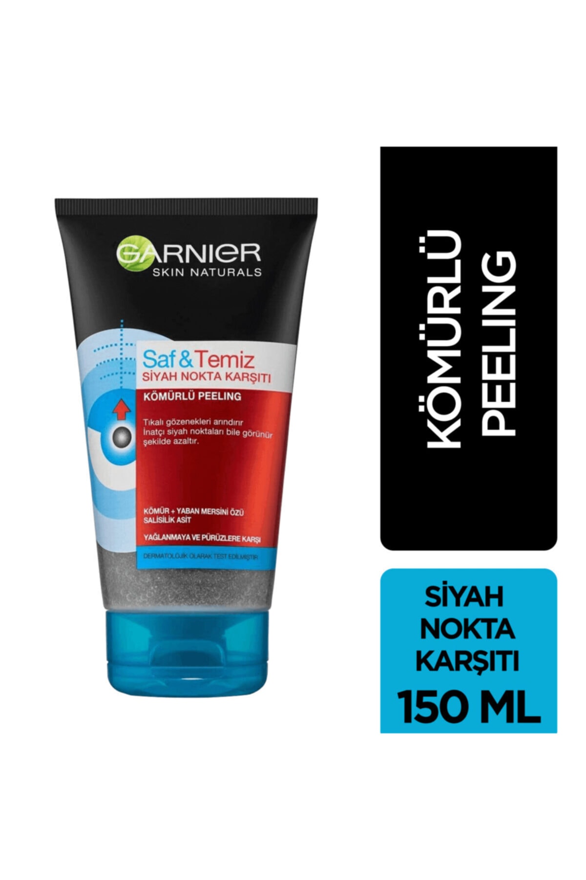 Garnier پاک‌کننده زغال‌سنگی خالص و تمیز 150 میلی‌لیتر