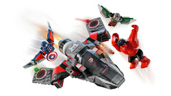 مجموعه ساختنی لگو LEGO مارول Marvel مدل 76292، جت کاپیتان آمریکا و رد هالک، ۲۲۳ قطعه