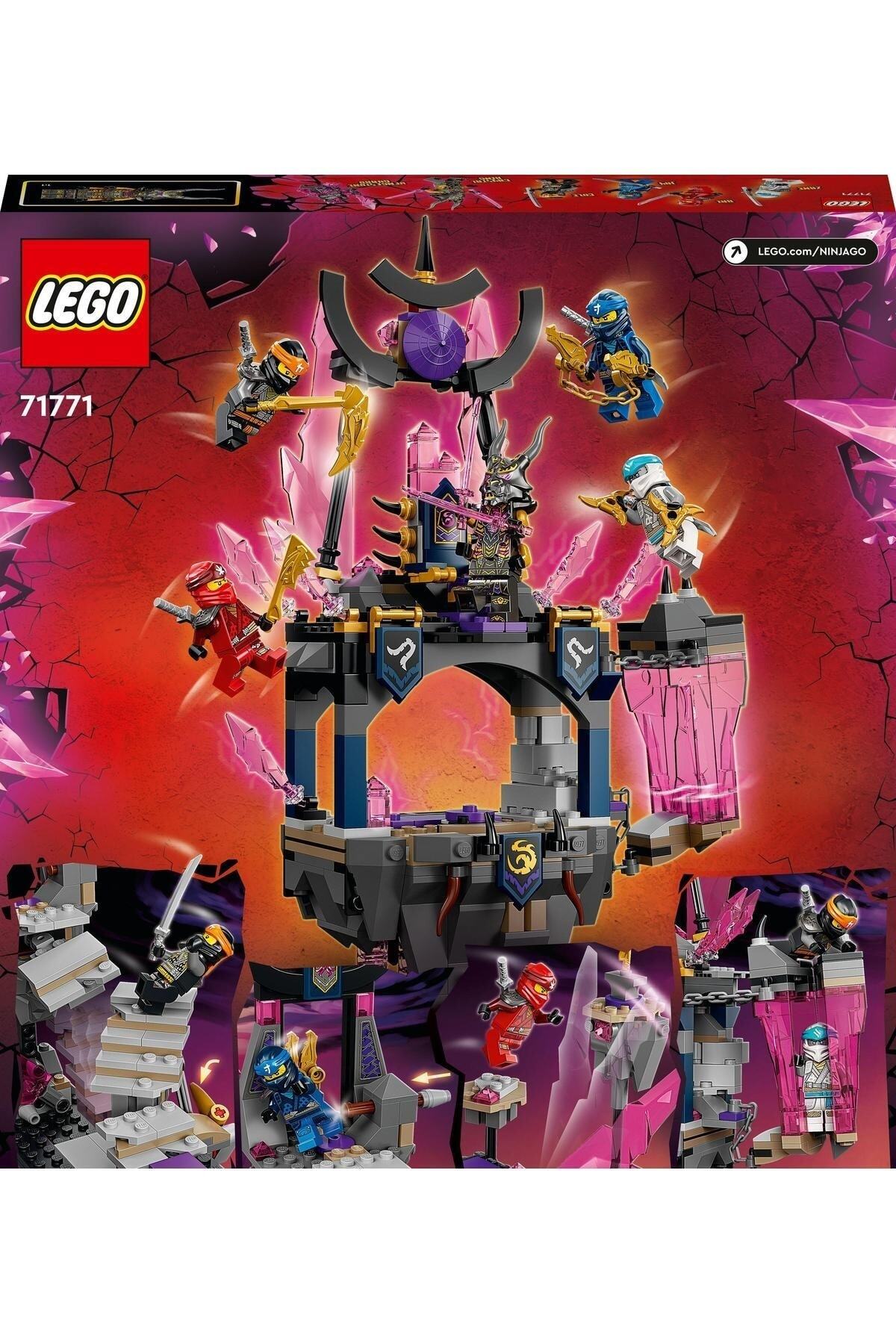 LEGO لگو ست ساختنی نینجاگو کریستال پادشاه معبد 71771 برای کودکان 8 سال به بالا (703 قطعه)