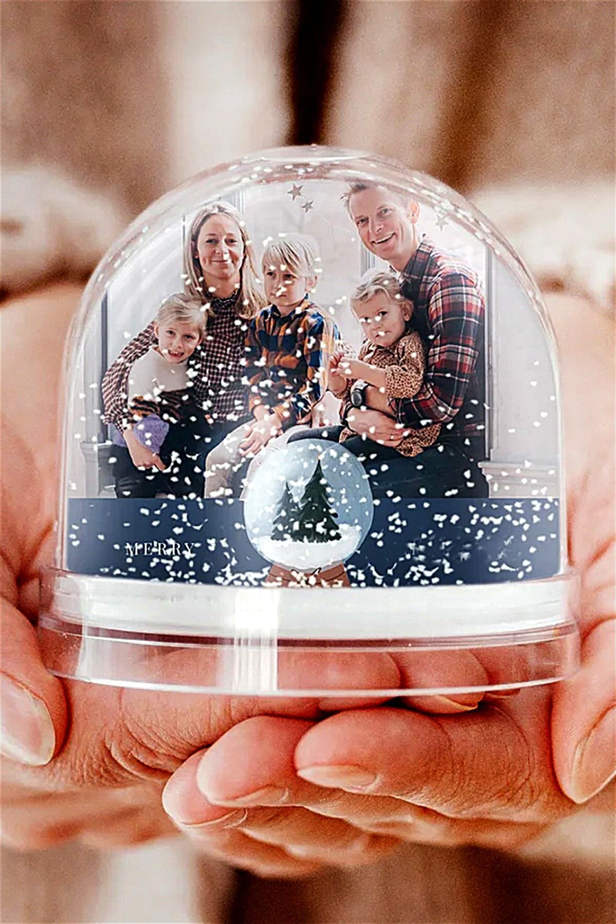 گوی برفی SNOW GLOBE WITH PHOTO با 2 عکس از ترکیه yhfoto