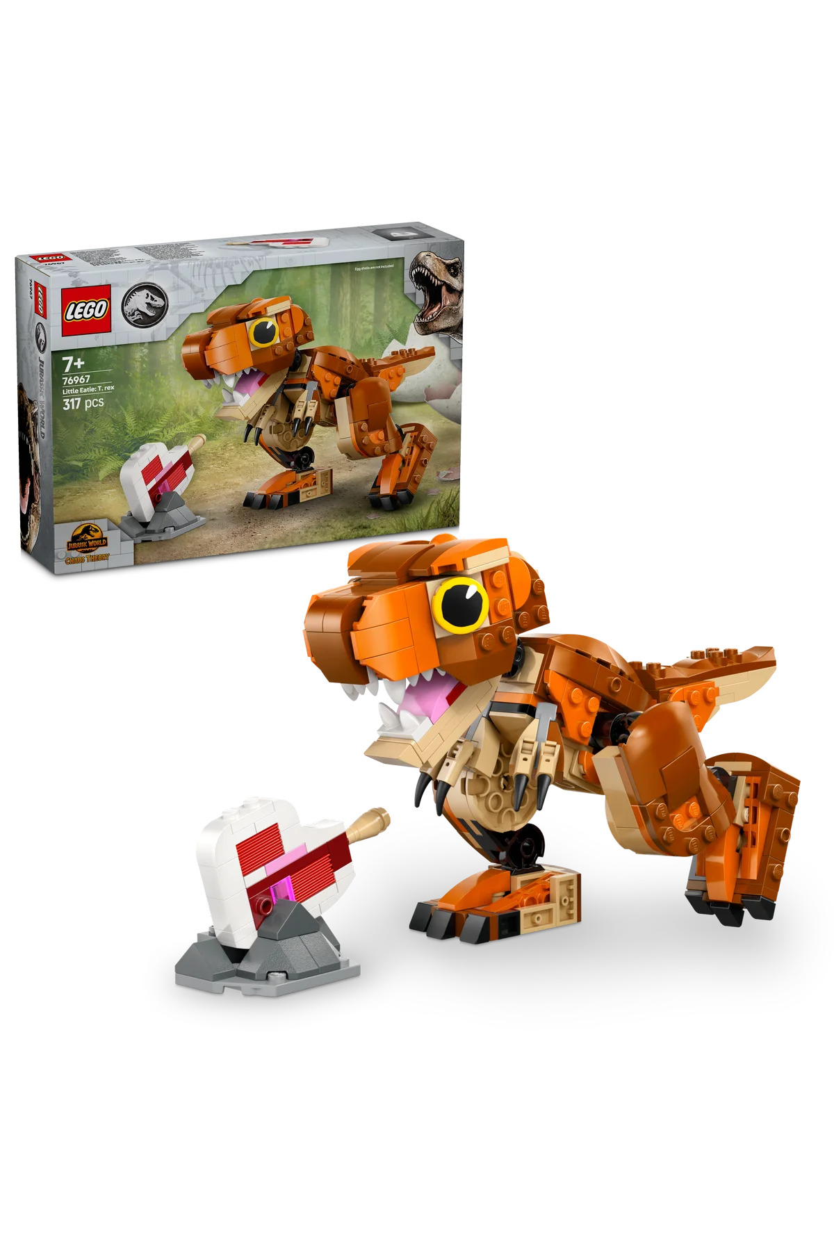 لگو و اسباب بازی های ساخت محور ® JURASSIC WORLD LITTLE EATIE: T. REX 76967 مجموعه ساختمانی خلاقانه اسباب‌بازی برای کودکان 7+ 317P اورجینال LEGO