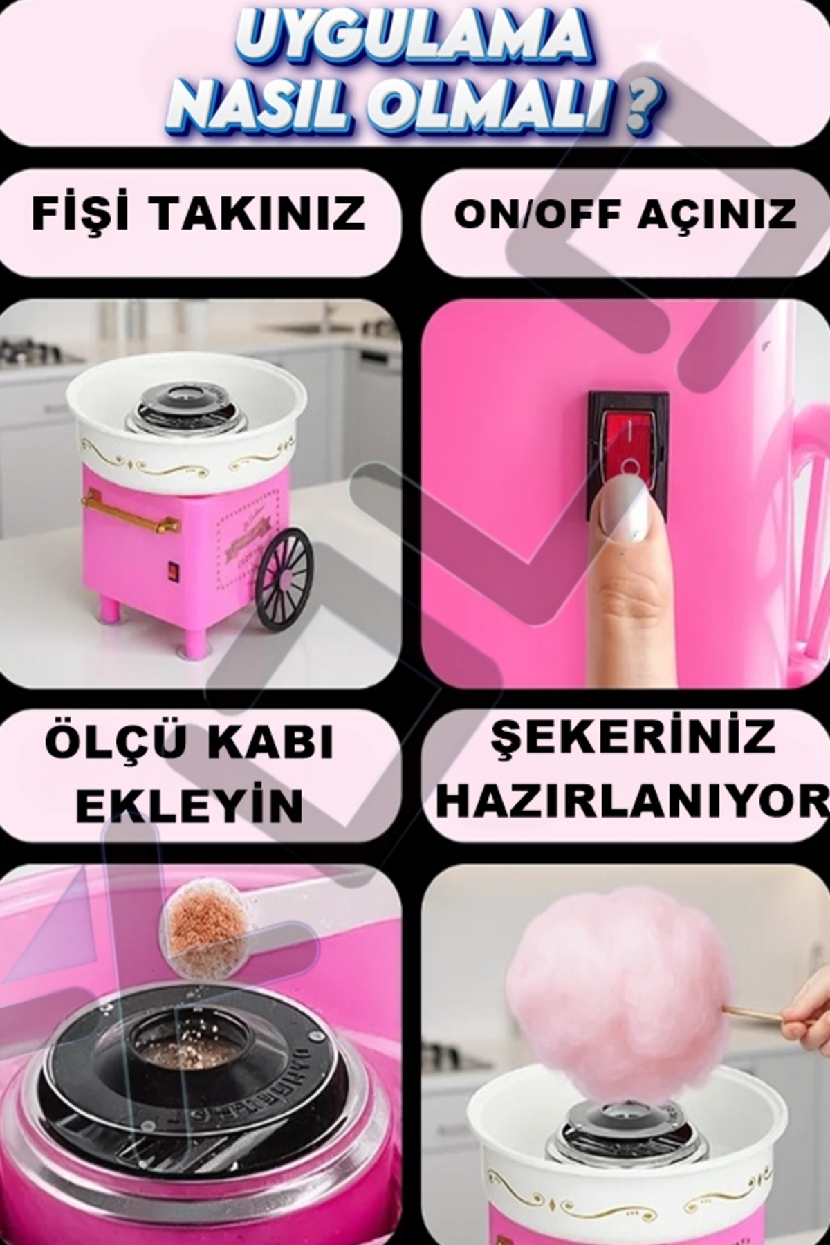 نان پز دستگاه پنبه سازی خانگی 900 وات با طعم ساده ساز اورجینال Xolo