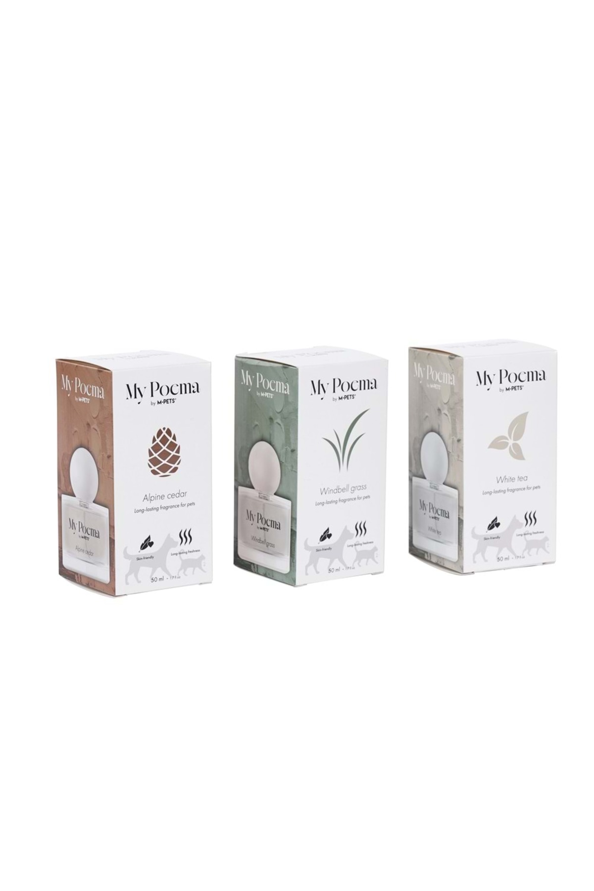 عطر گربه و سگ ام‌پتس M-PETS مدل MY POEMA WINDBELL GRASS، ۵۰ میلی‌لیتر