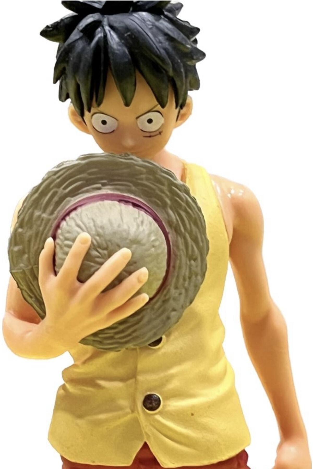فیگور انیمیشن MANGA ONE PIECE MONKEY D. LUFFY 15 سانتی متری پی وی سی لباس اکشن زرد با کلاه از ترکیه oyuncakçı savaş & europe shop