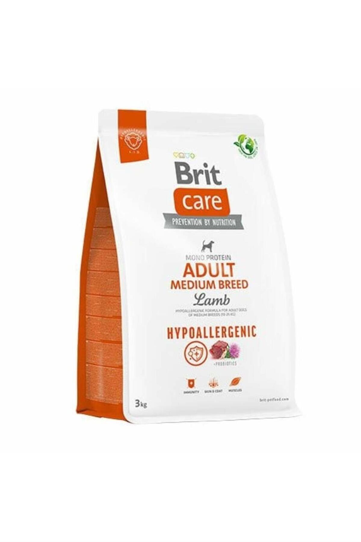 غذای خشک سگ بریت Brit Care Hypo Adult Medium Breed، طعم بره، ۳ کیلوگرم
