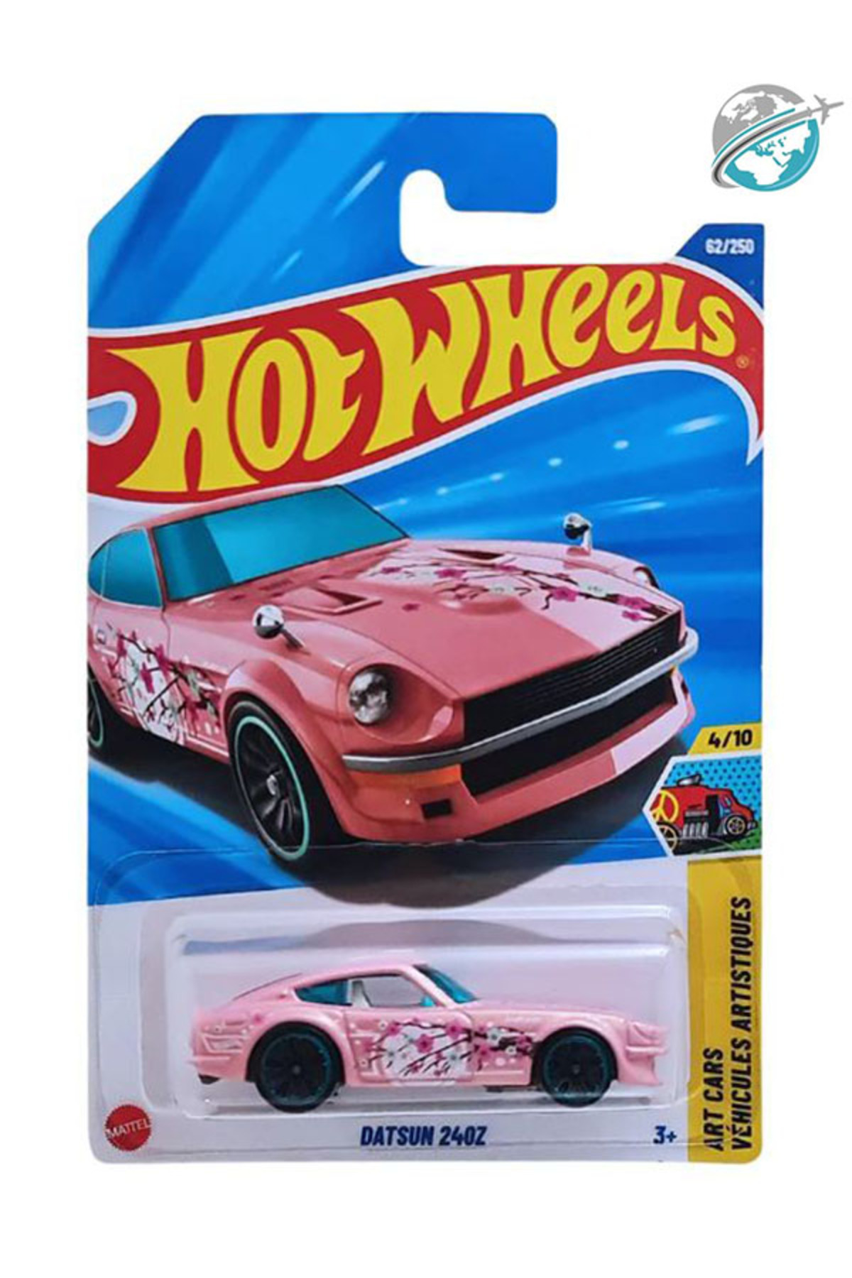 ماشین اسباب بازی DATSUN 240Z 1 64 صورتی کارتن بلند بین المللی سری 2025 از ترکیه HOT WHEELS