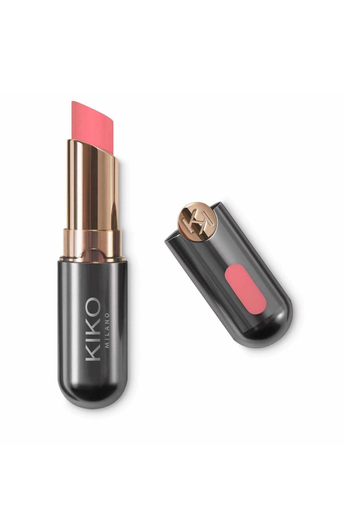 رژ لب کرمی نیمه مات مدل Unlimited Stylo رنگ Peach  شماره 14 کیکو KIKO