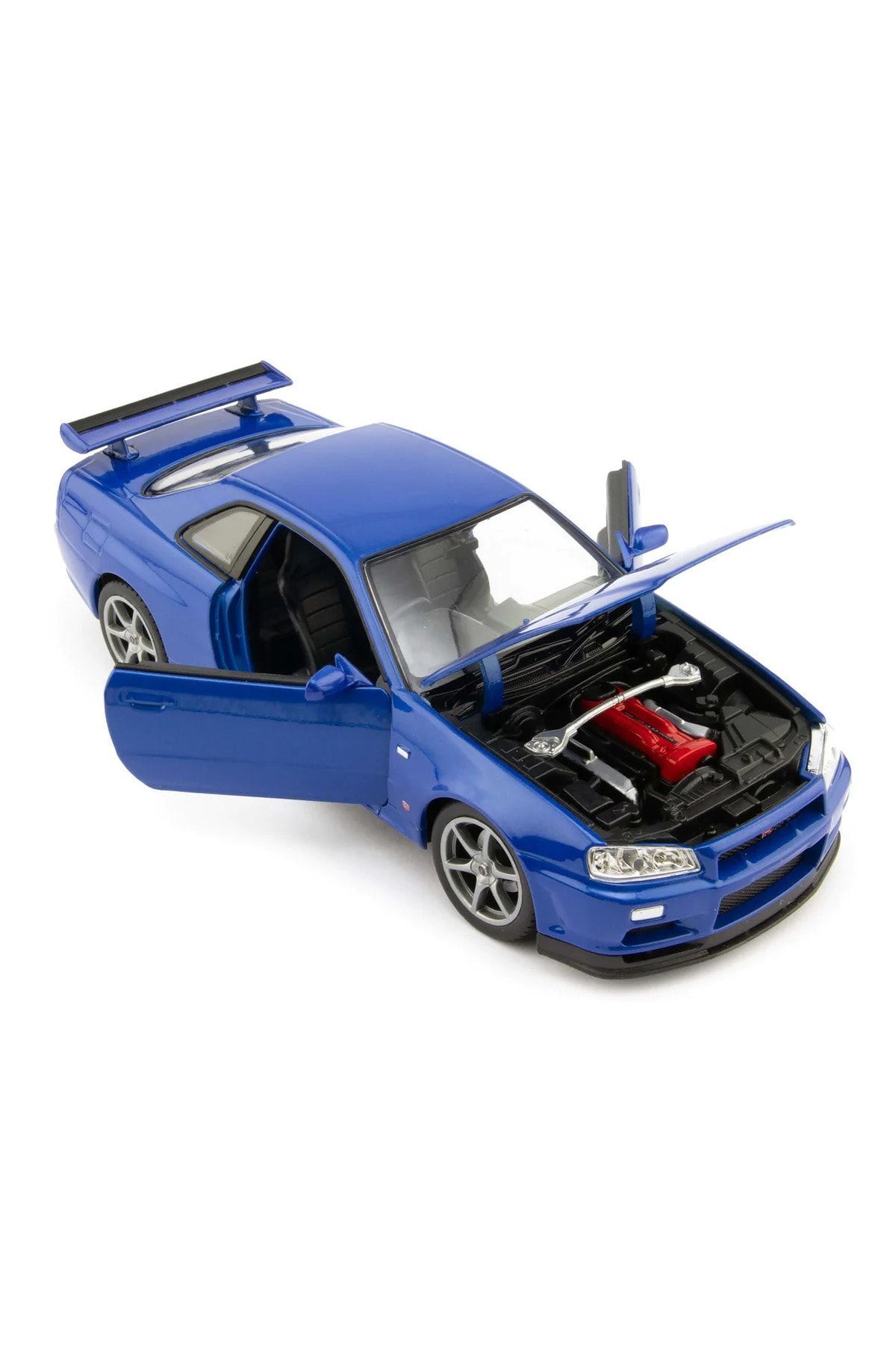 مدل خودرو ماشین نیسان SKYLINE GTR R34 1 24 SCALE DIECAST MODEL اورجینال WELLY