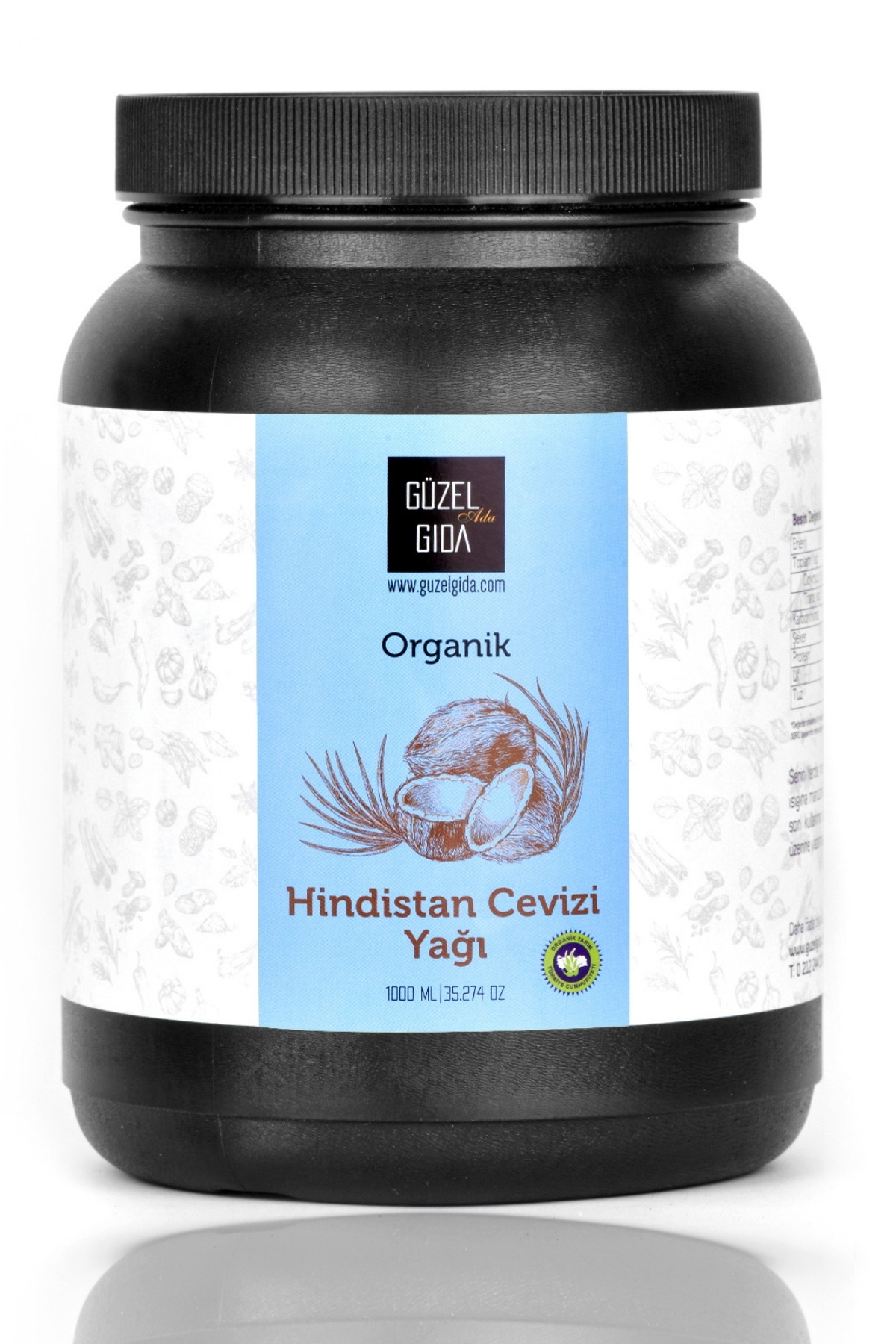 روغن نارگیل ارگانیک میل فشار سرد Güzel Ada Gıda