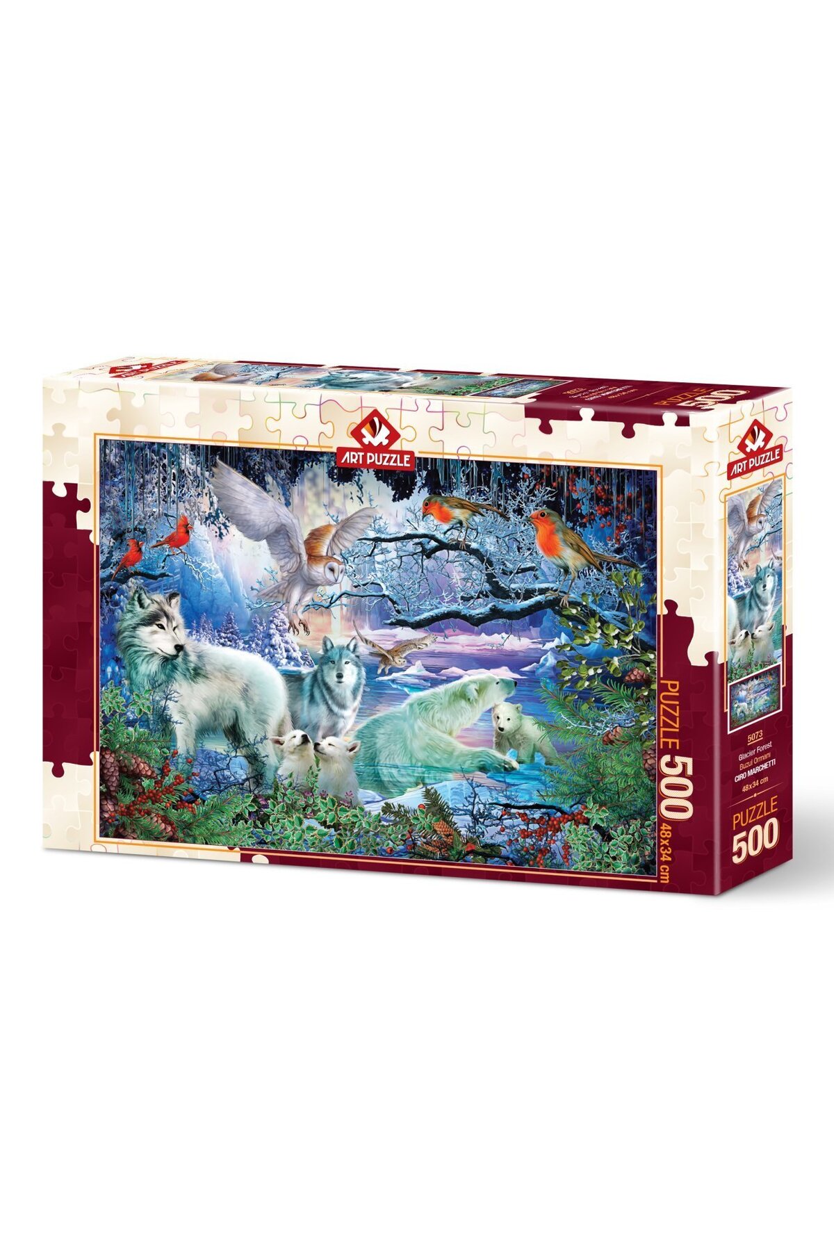 پازل 500 تکه جنگل یخچال طبیعی از ترکیه Art Puzzle