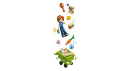 مجموعه ساختنی فروشگاه شهر هارت‌لیک لگو LEGO فرندز Friends مدل 42680، ۱۷۶ قطعه، حداقل سن ۵ سال
