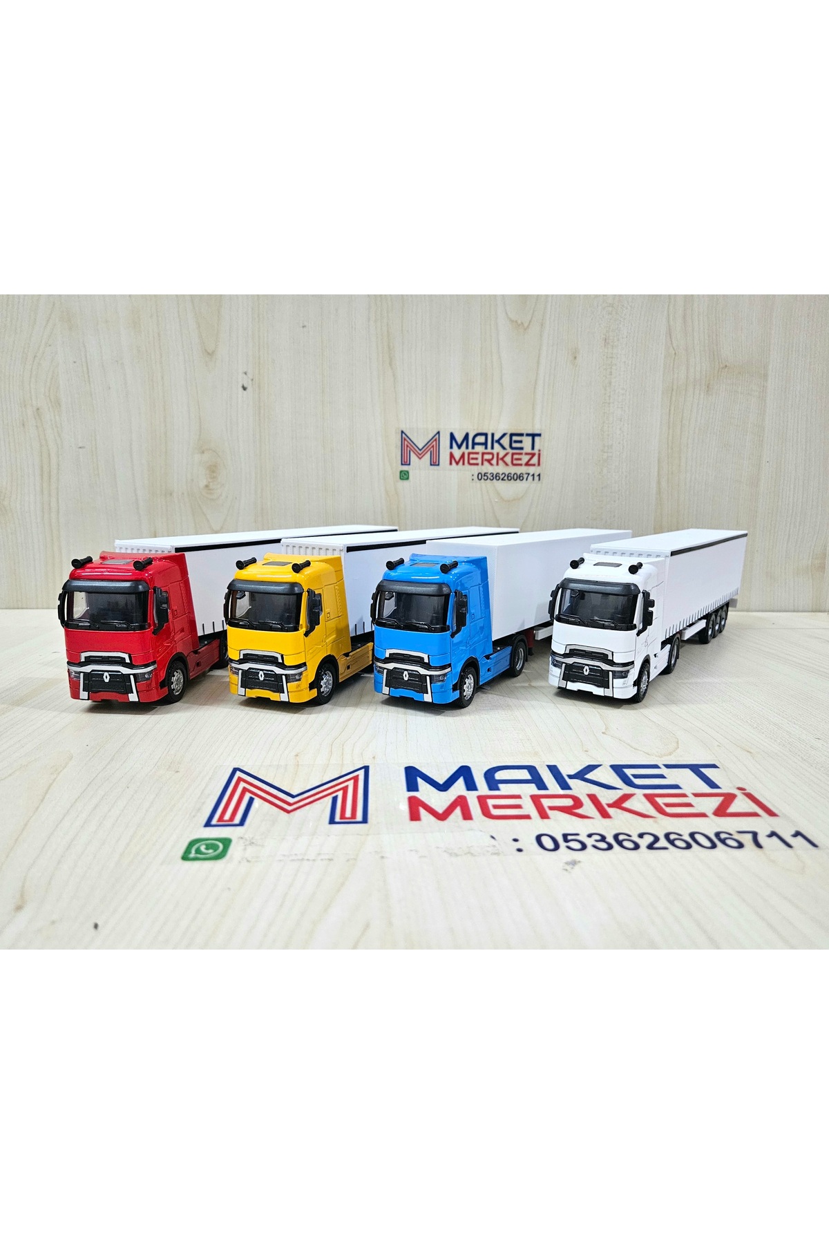 مدل خودرو TRUCK RED RENAULT به طول 30 سانتی متر در مقیاس 1 50 نام شرکت را می توان نوشت اورجینال Maket