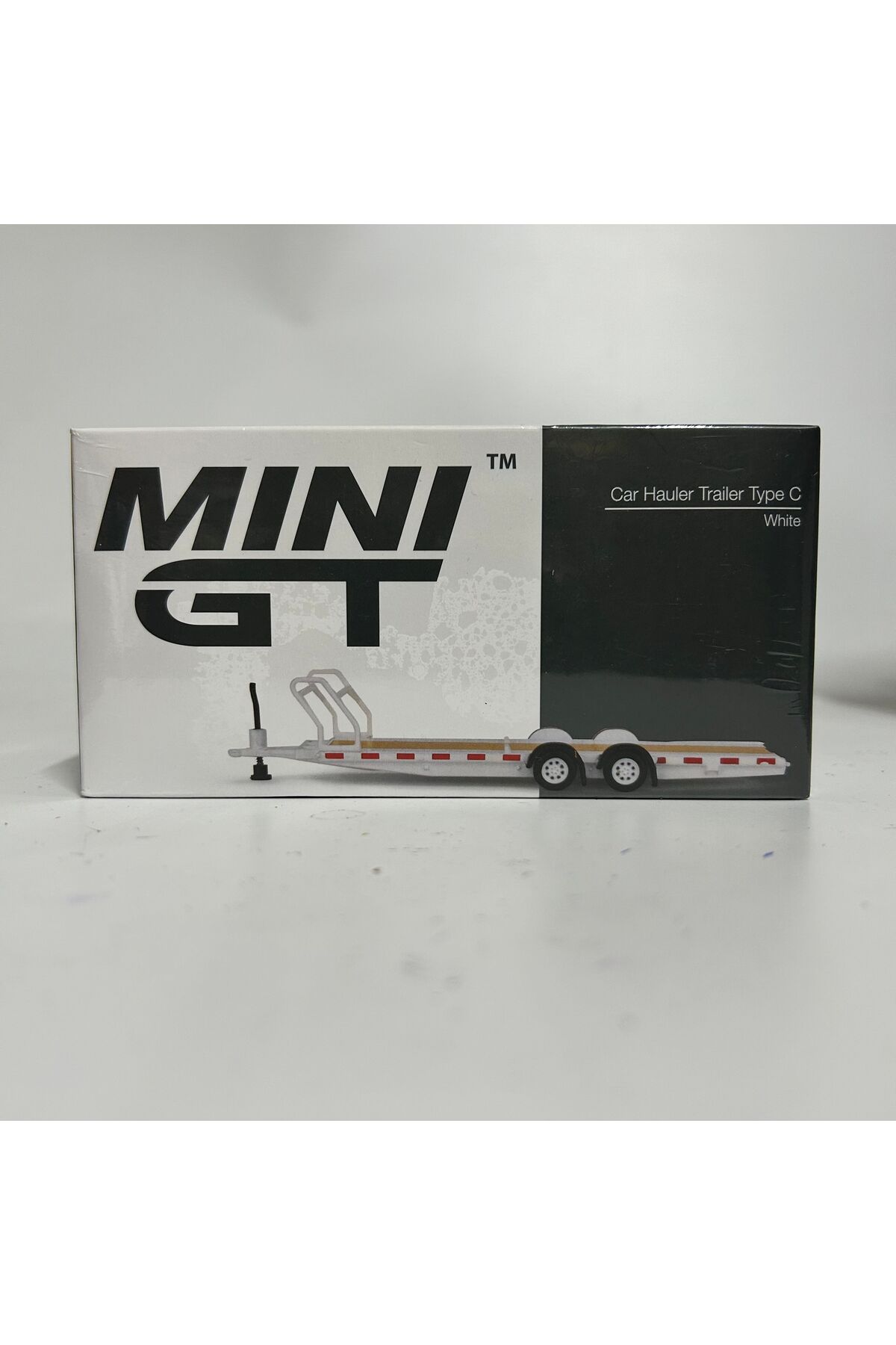 مدل خودرو AC21 CAR HAULER TRAILER TYPE C سفید اورجینال mini gt