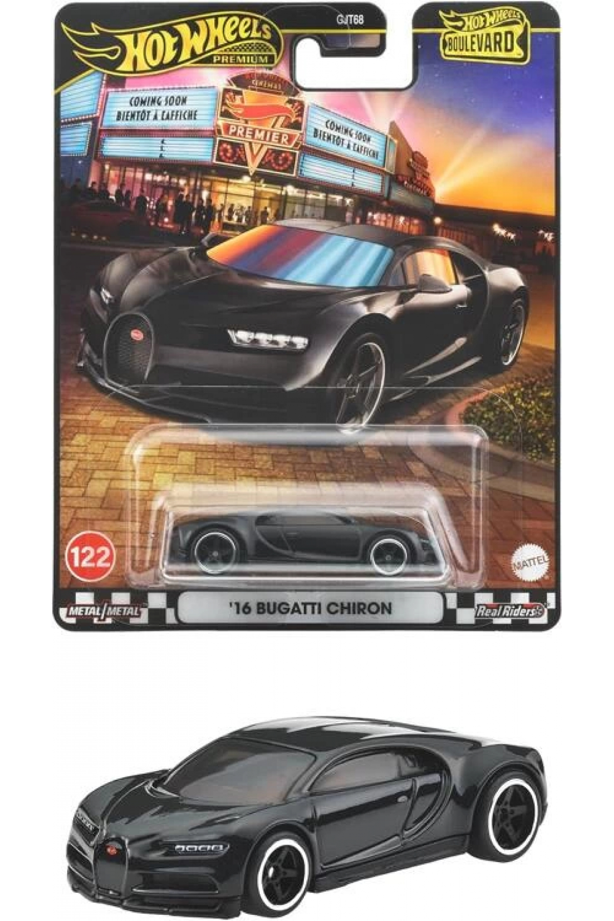 ماشین اسباب بازی بلوار پریمیوم '16 بوگاتی شیرون JBL30 از ترکیه HOT WHEELS