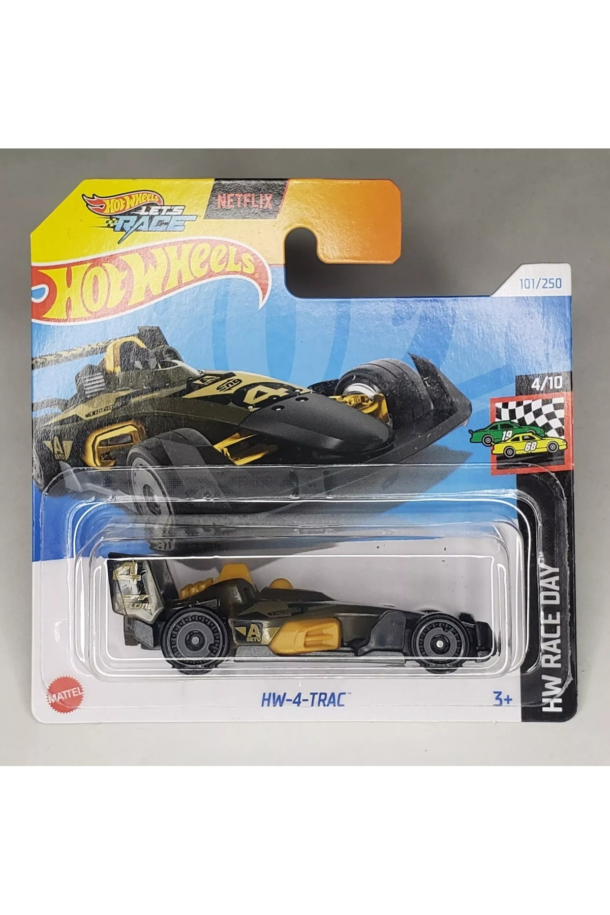 ماشین اسباب بازی 2024 SINGLE CAR HW 4 TRAC هات ویلز اورجینال HOT WHEELS