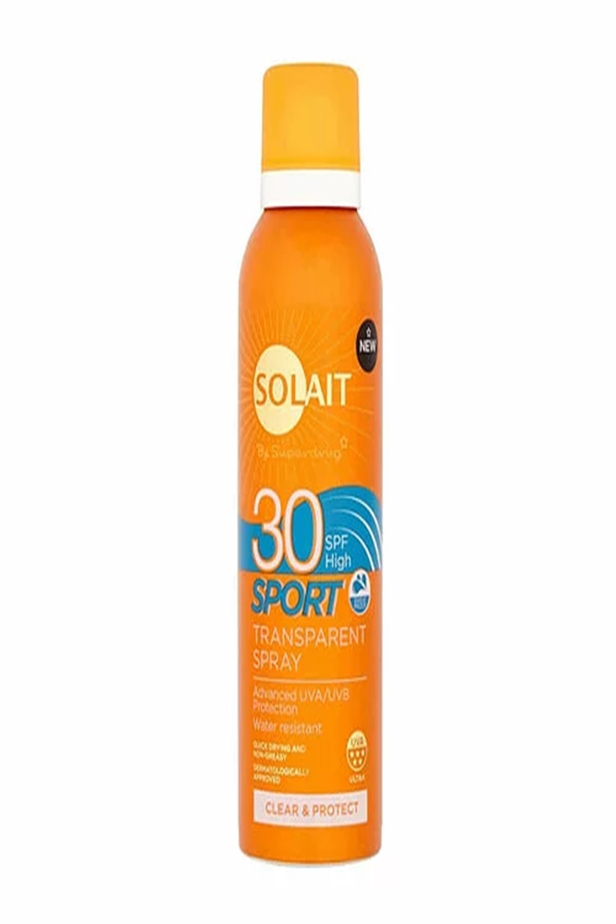 کرم ضد آفتاب بدن SOLAIT SPORT CLEAR SPREY SPF30 150ML Solait