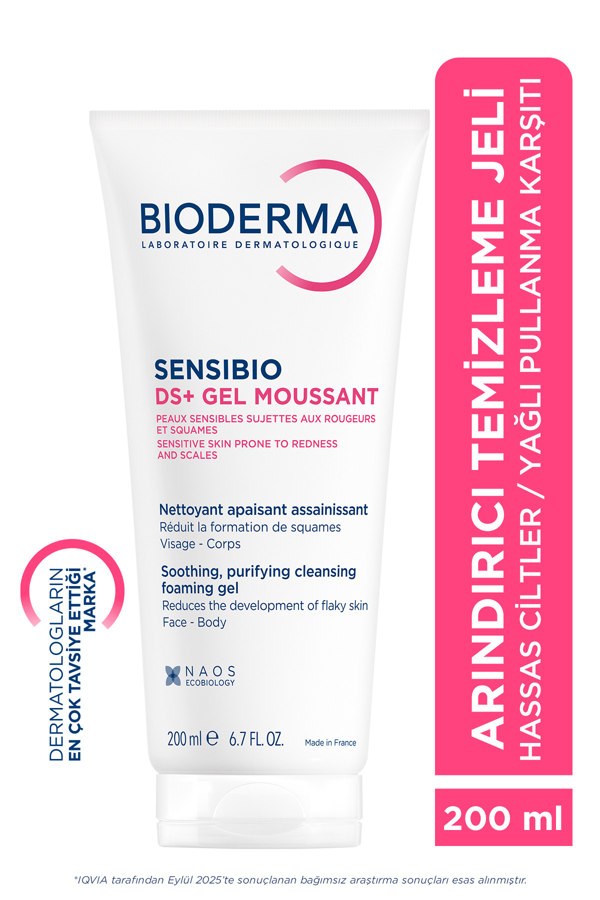 فومینگ ژل شستشو مدل +Sensibio DS با حجم 200 میل بایودرما Bioderma