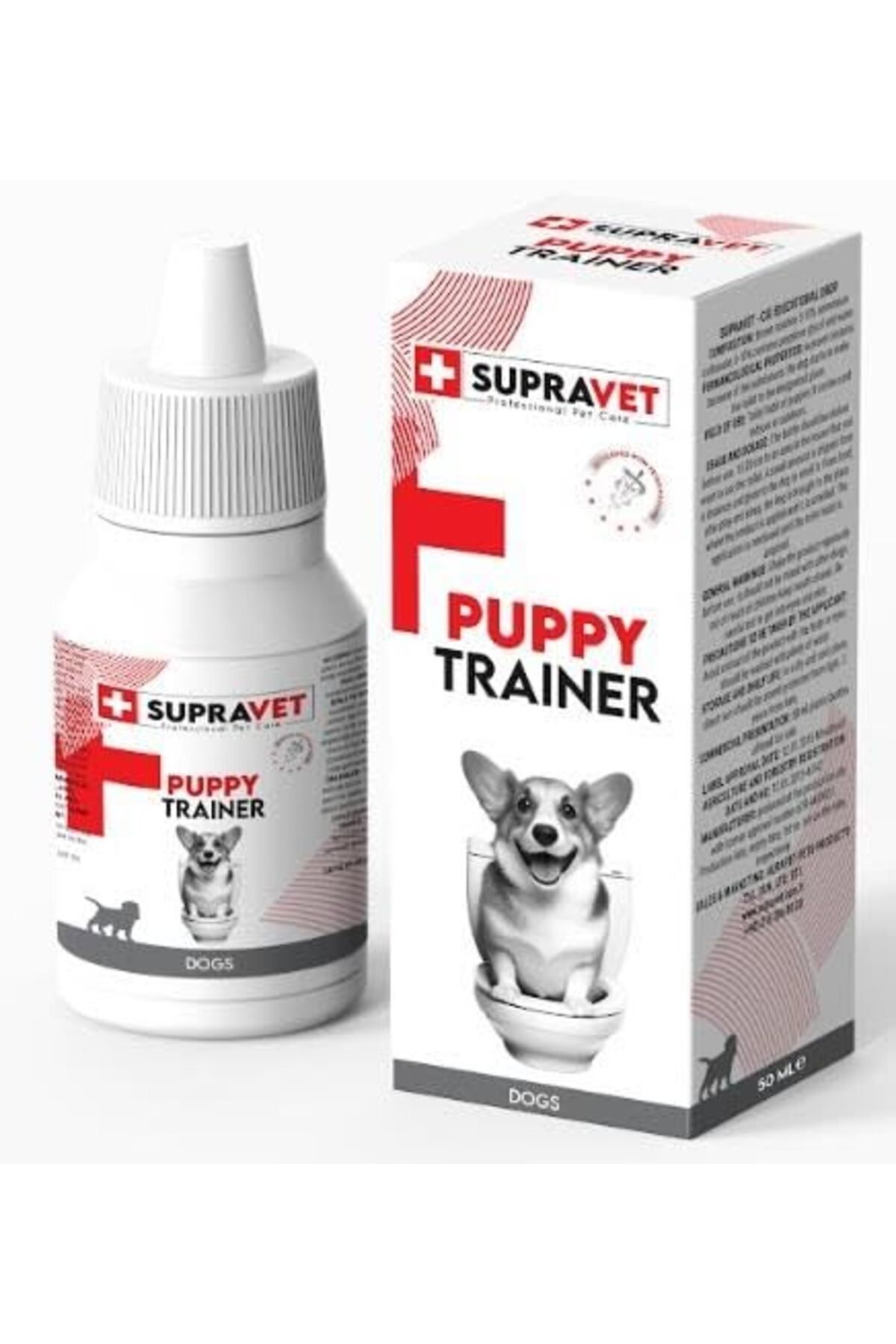 قطره آموزش محل دستشویی توله‌سگ سوپراوت Supravet، ۵۰ میلی‌لیتر