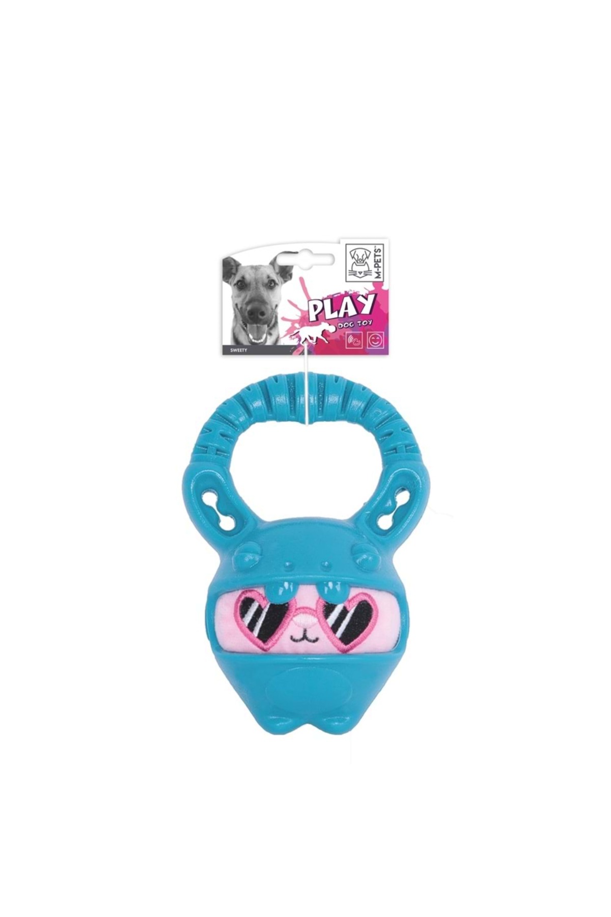 اسباب‌بازی لاستیکی سگ ام‌پتس M-PETS سری Sweety، آبی، کد 10637717