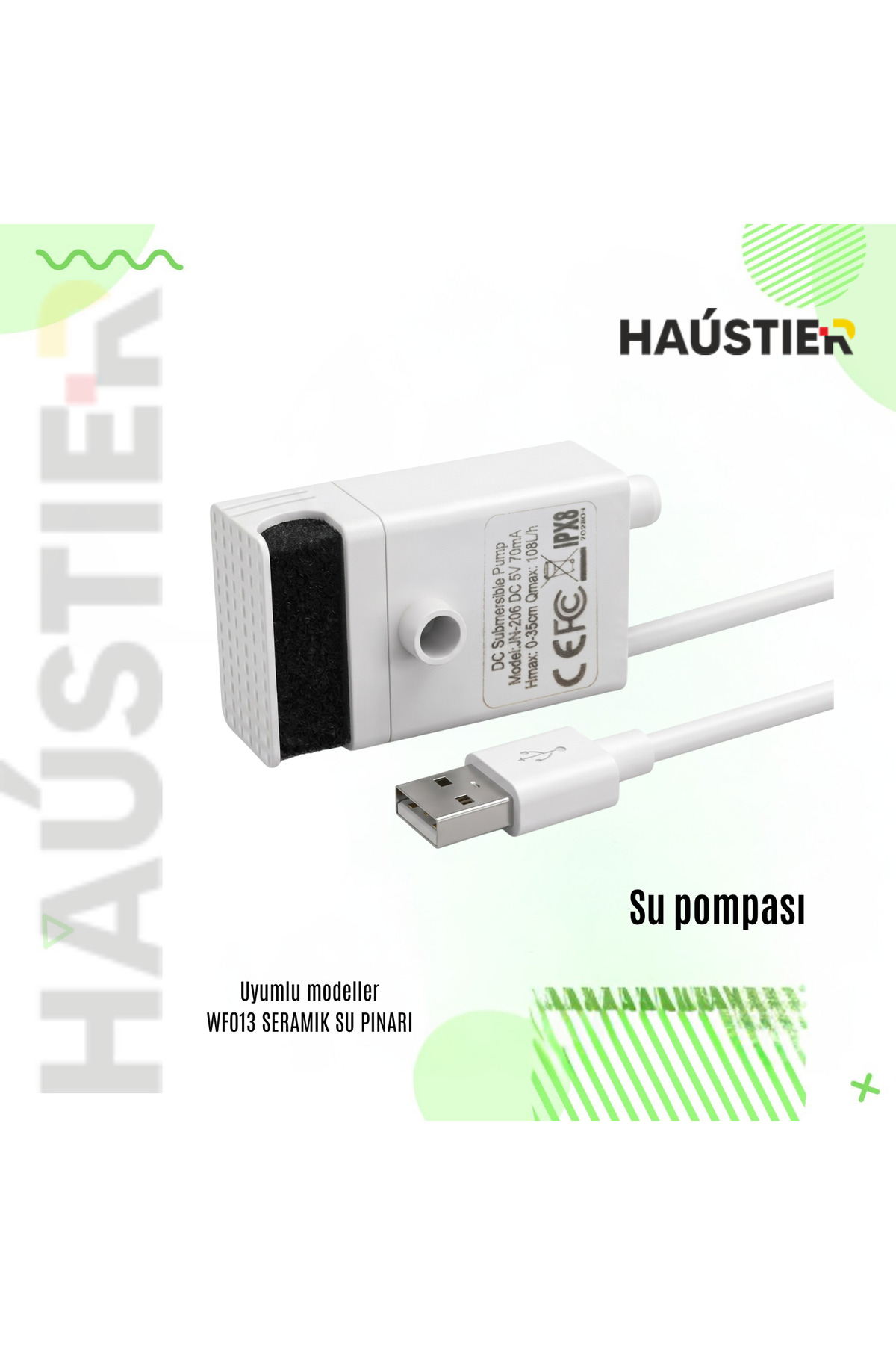 پمپ یدکی آبخوری حیوانات خانگی هاوستیر Haustier WF013، کد HST-PMP13