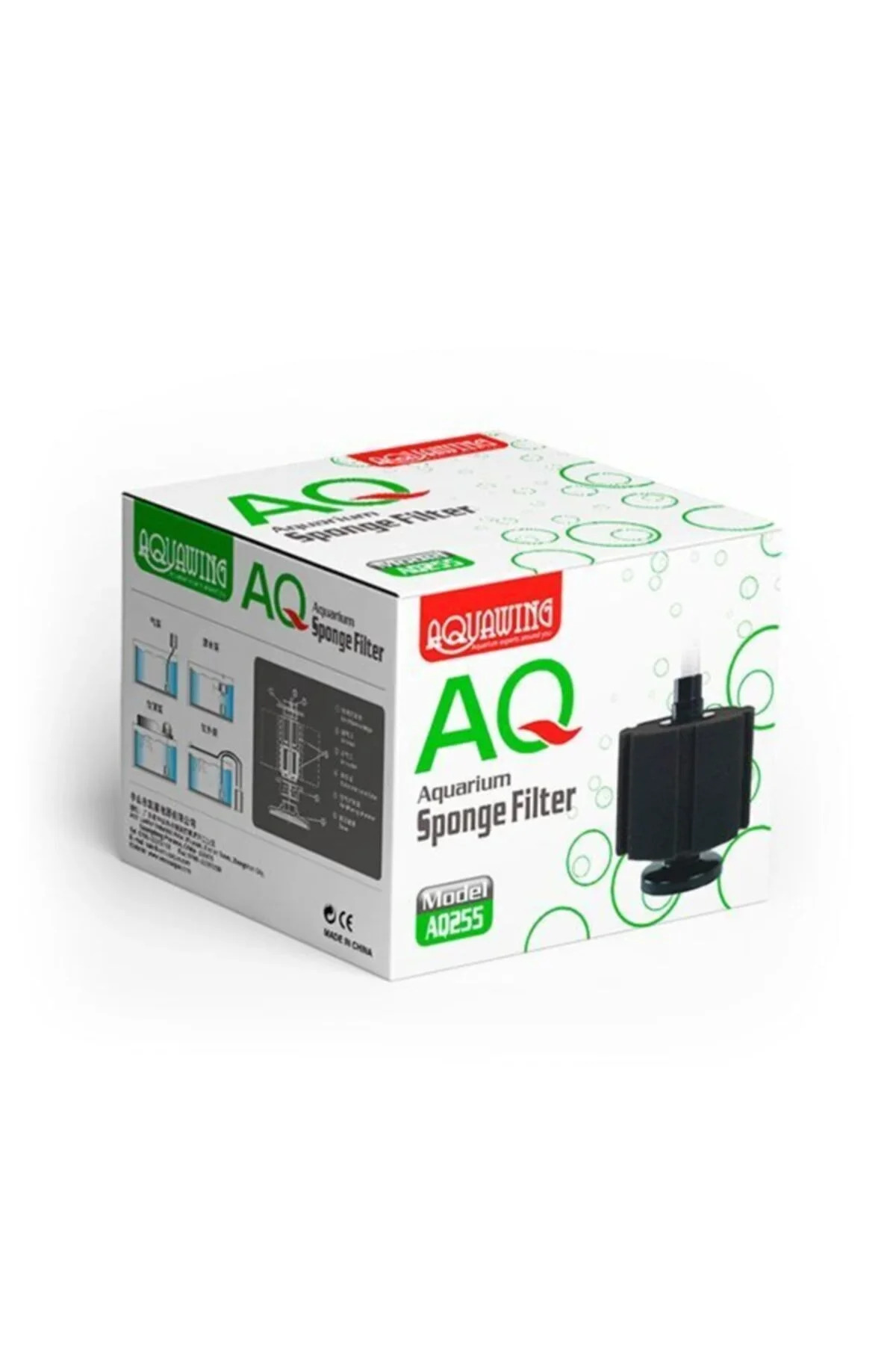 فیلتر اسفنجی آکواریوم تکثیر آکواوینگ Aquawing AQ255، ۱۲×۹ سانتی‌متر