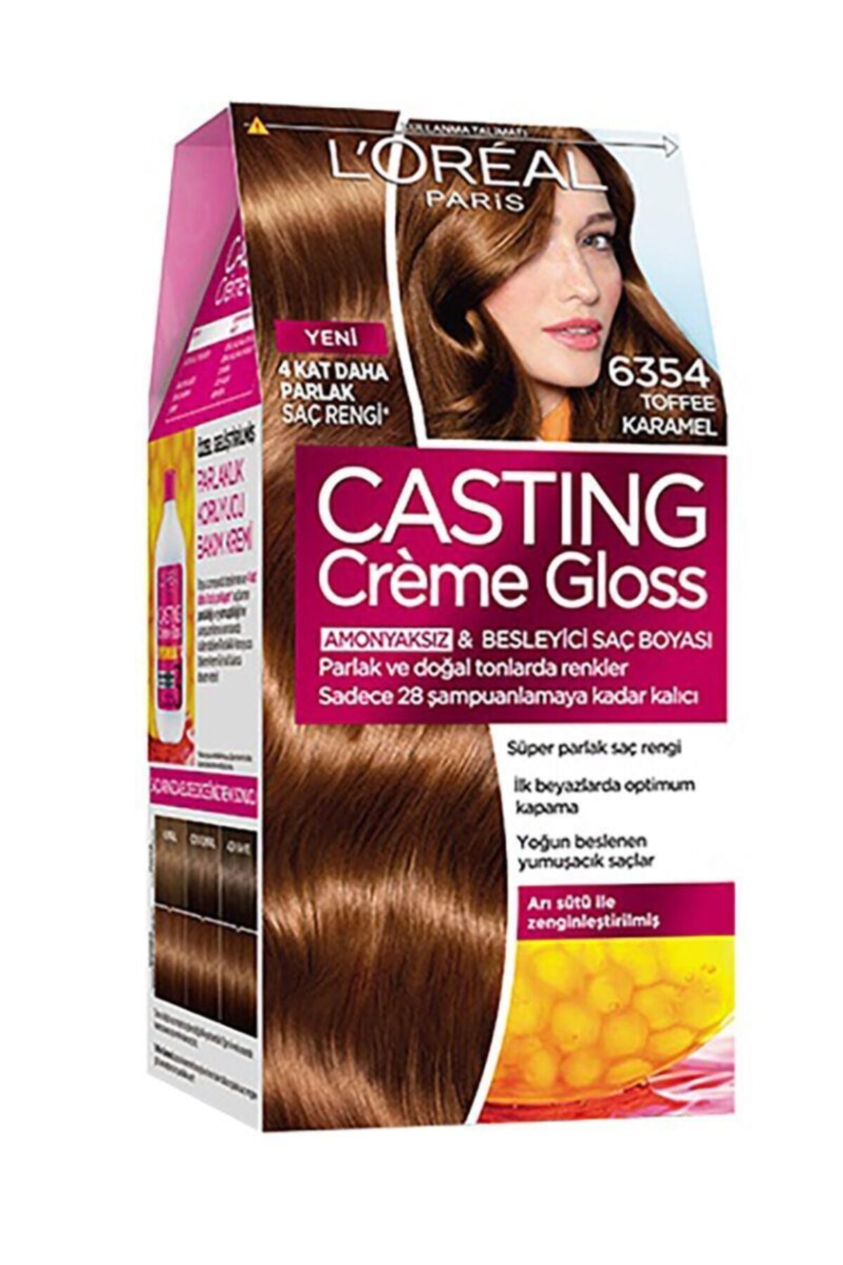 رنگ مو کاستینگ کرم براق بدون آمونیاک تافی کارامل دلیست L'Oreal Paris