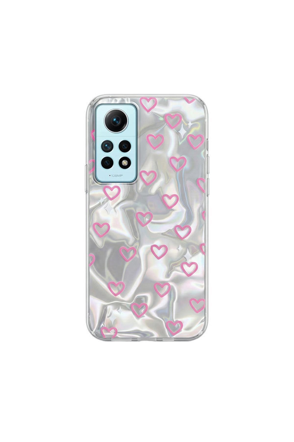 کاور و قاب سیلیکونی ZEBANA PINK HEART XIAOMI REDMI NOTE 12 PRO اورجینال Zebana