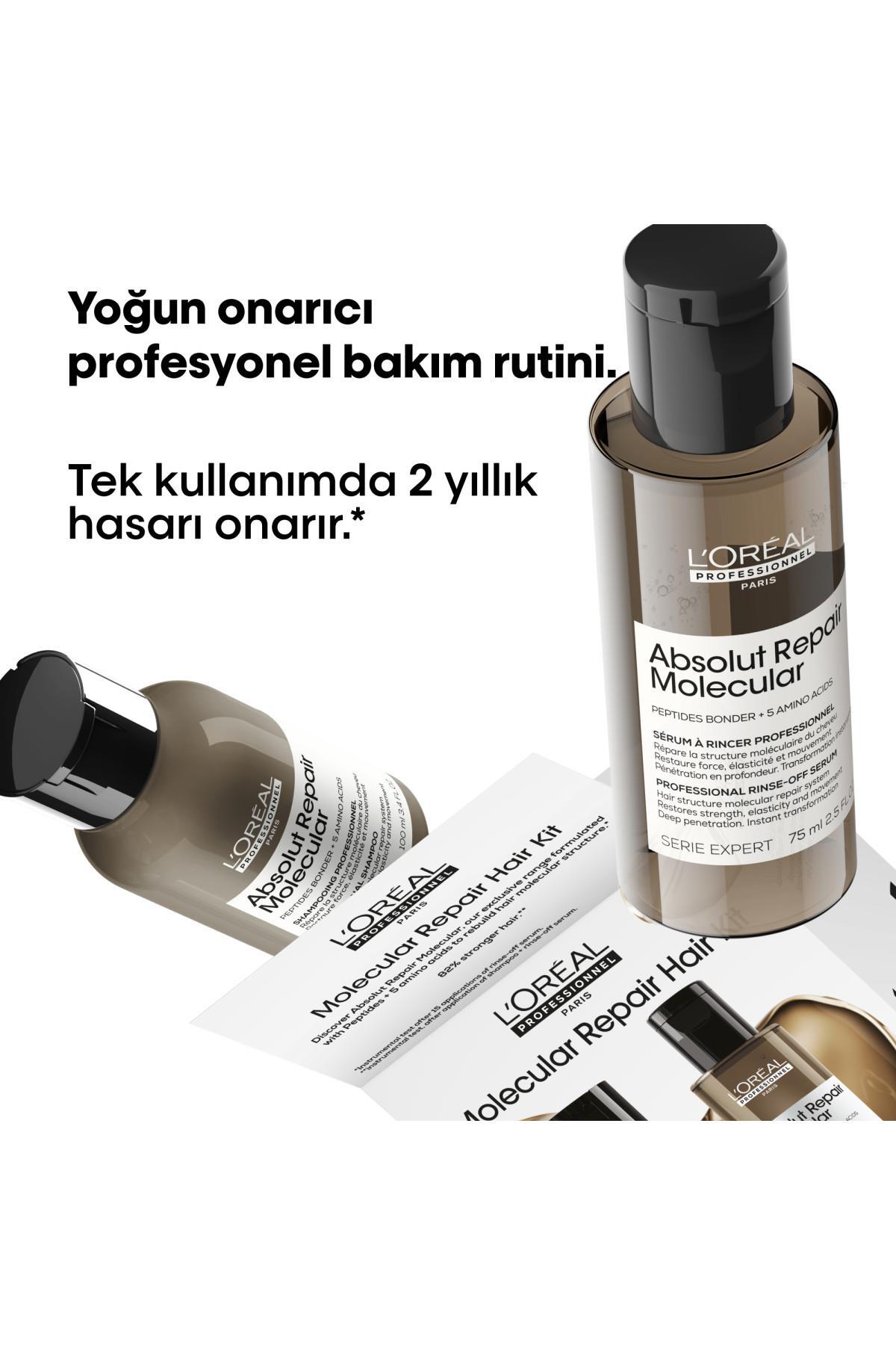 شامپو مردانه و زنانه مجموعه مینی دوتایی مولکولی ABSOLUT L'oreal Professionnel