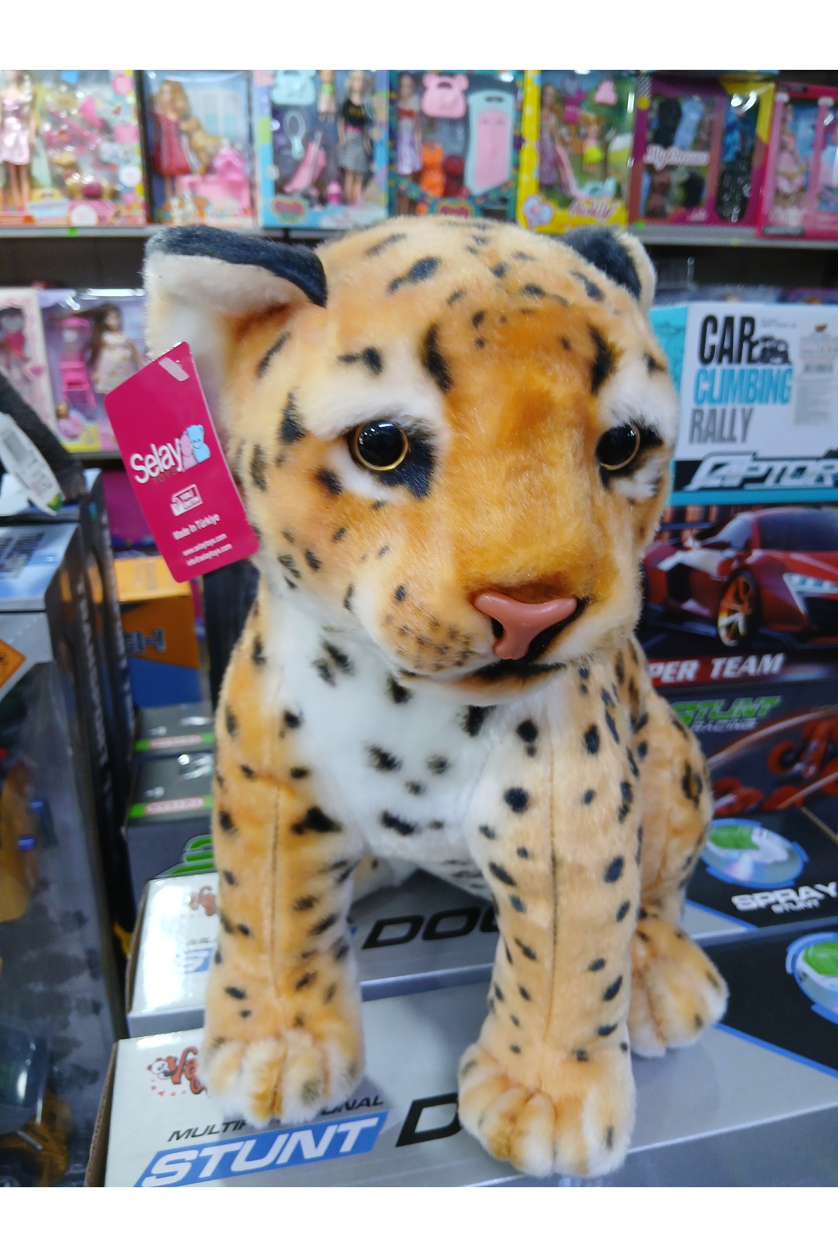 اسباب بازی های پشمی پلنگ نشسته اورجینال SELAY TOYS