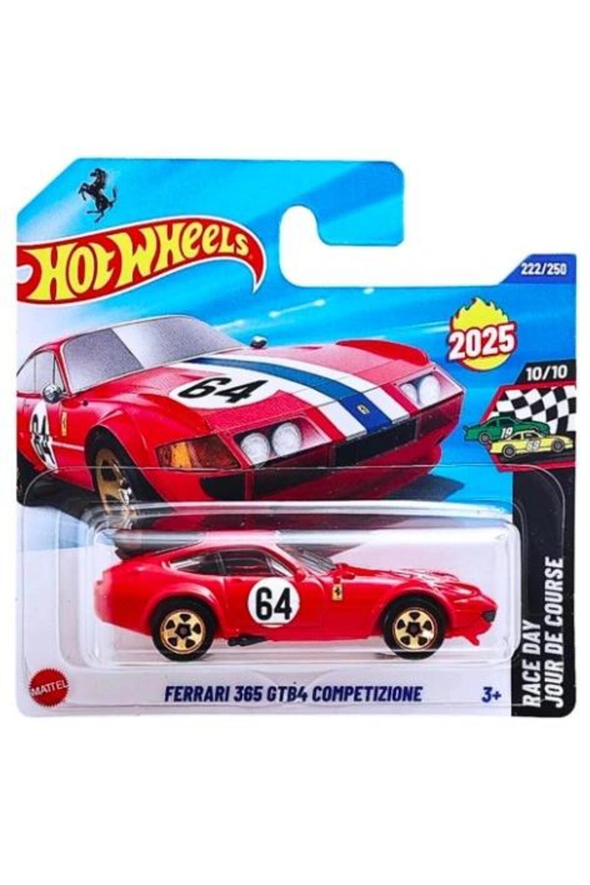 ماشین اسباب بازی های تک فراری 365 GTB4 COMPETIZIONE HYW48 روز مسابقه ژور دکورس از ترکیه HOT WHEELS