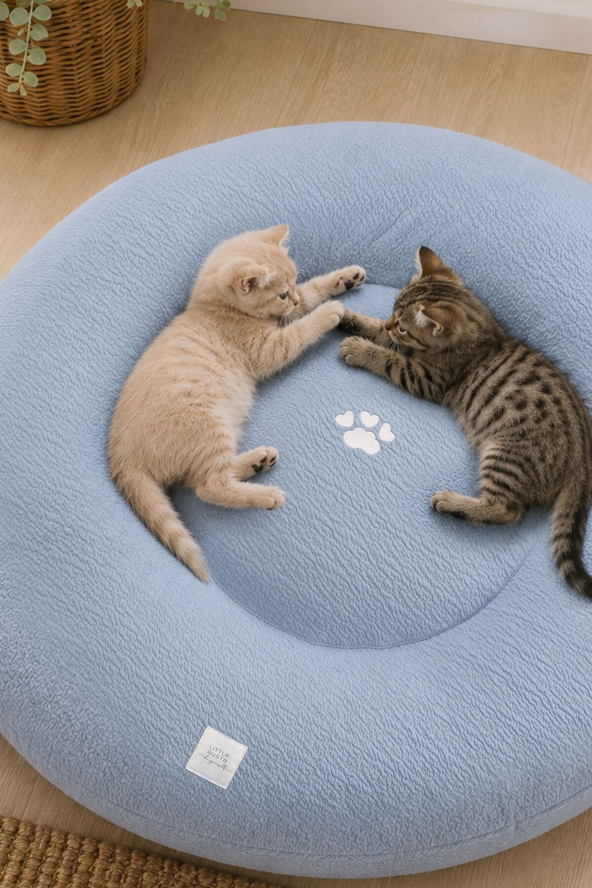 جای خواب پنبه ارگانیک لیتل گوستو Little Gusto، آبی