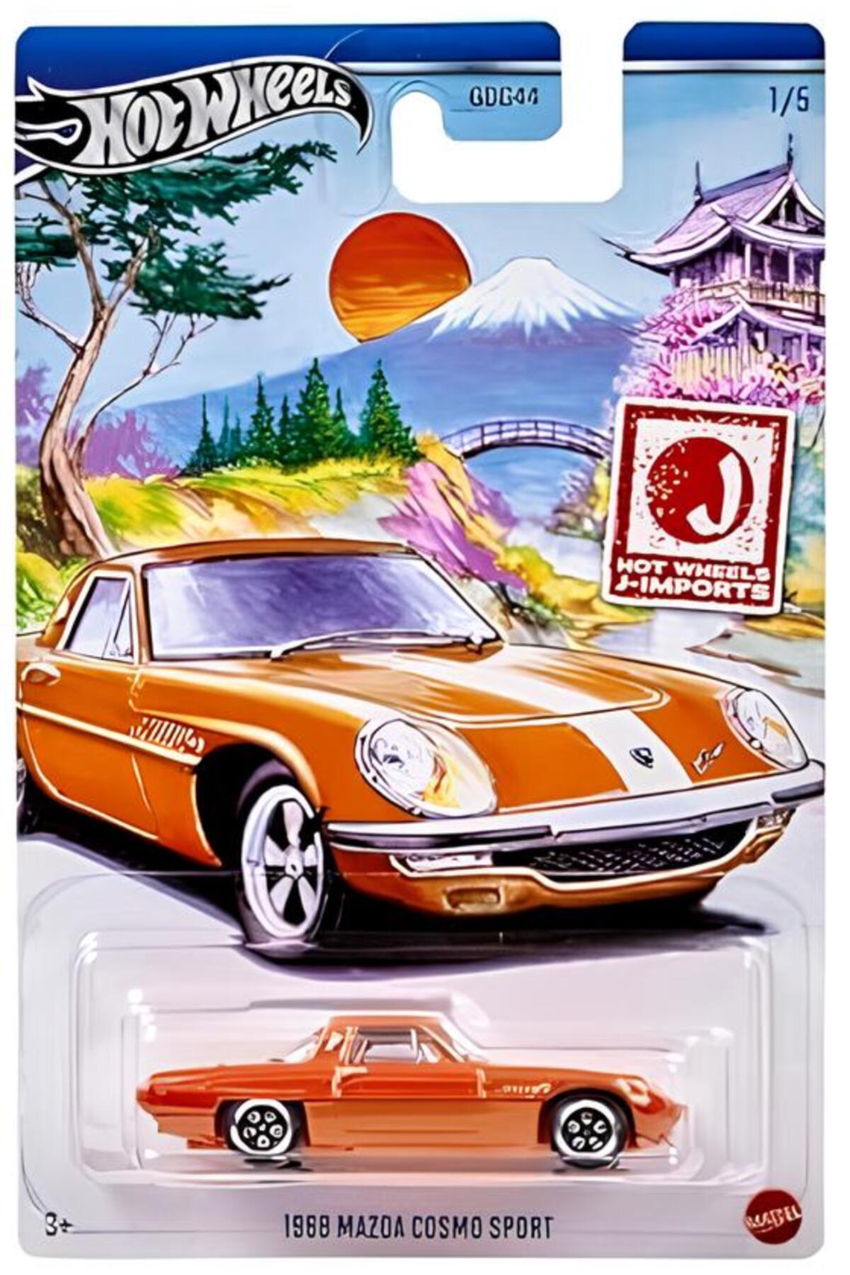 ماشین اسباب بازی اتومبیل های مضمون سری ویژه 1968 MAZDA COSMO SPORT HRT00 هات ویلز اورجینال HOT WHEELS